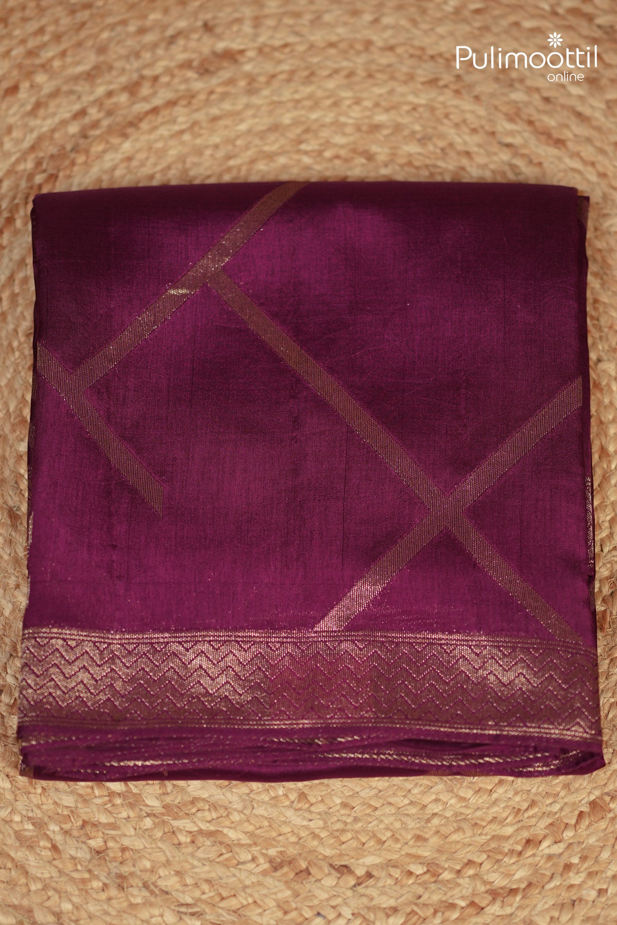 Purple Colour Art Silk Saree