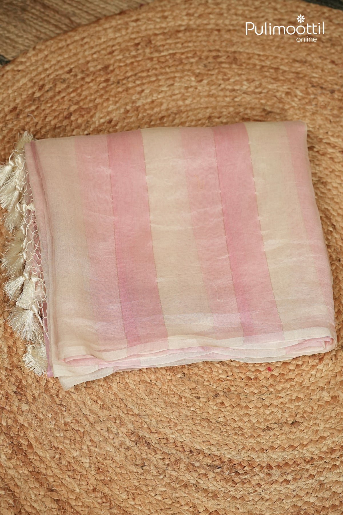 Off White Colour Organza Fancy Saree