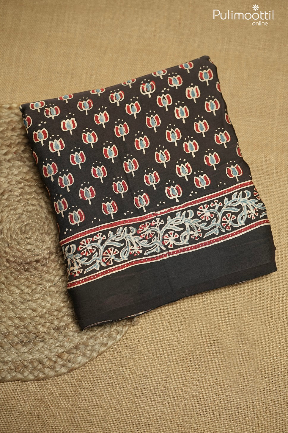 Black Colour Modal Silk Saree
