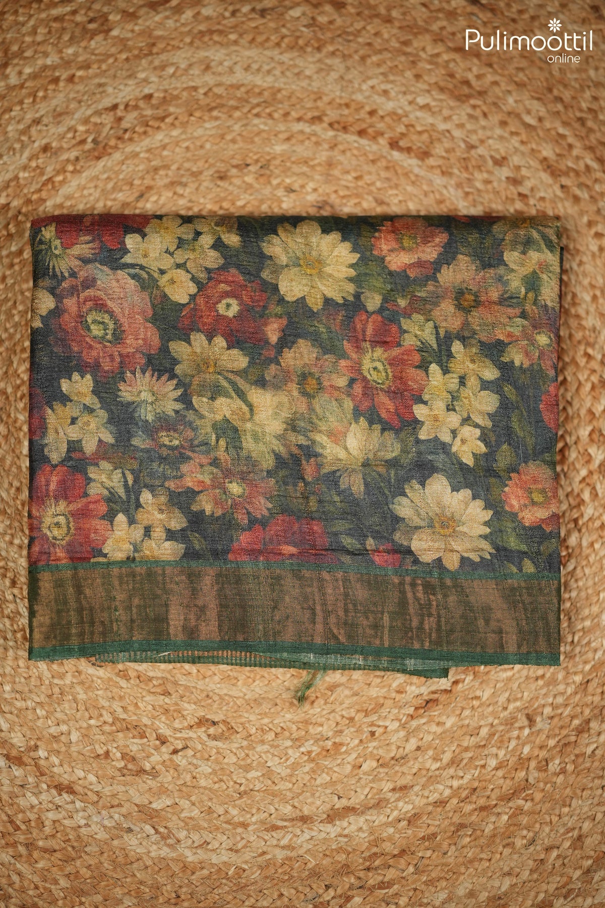Multicolour Jute Silk Saree