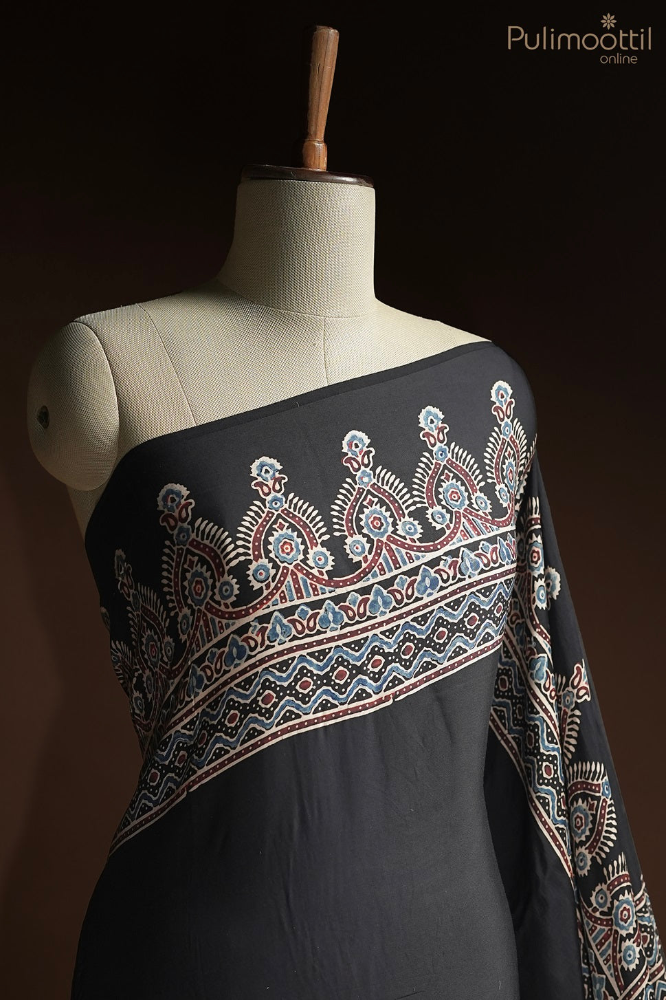 Black Colour Modal Silk Saree