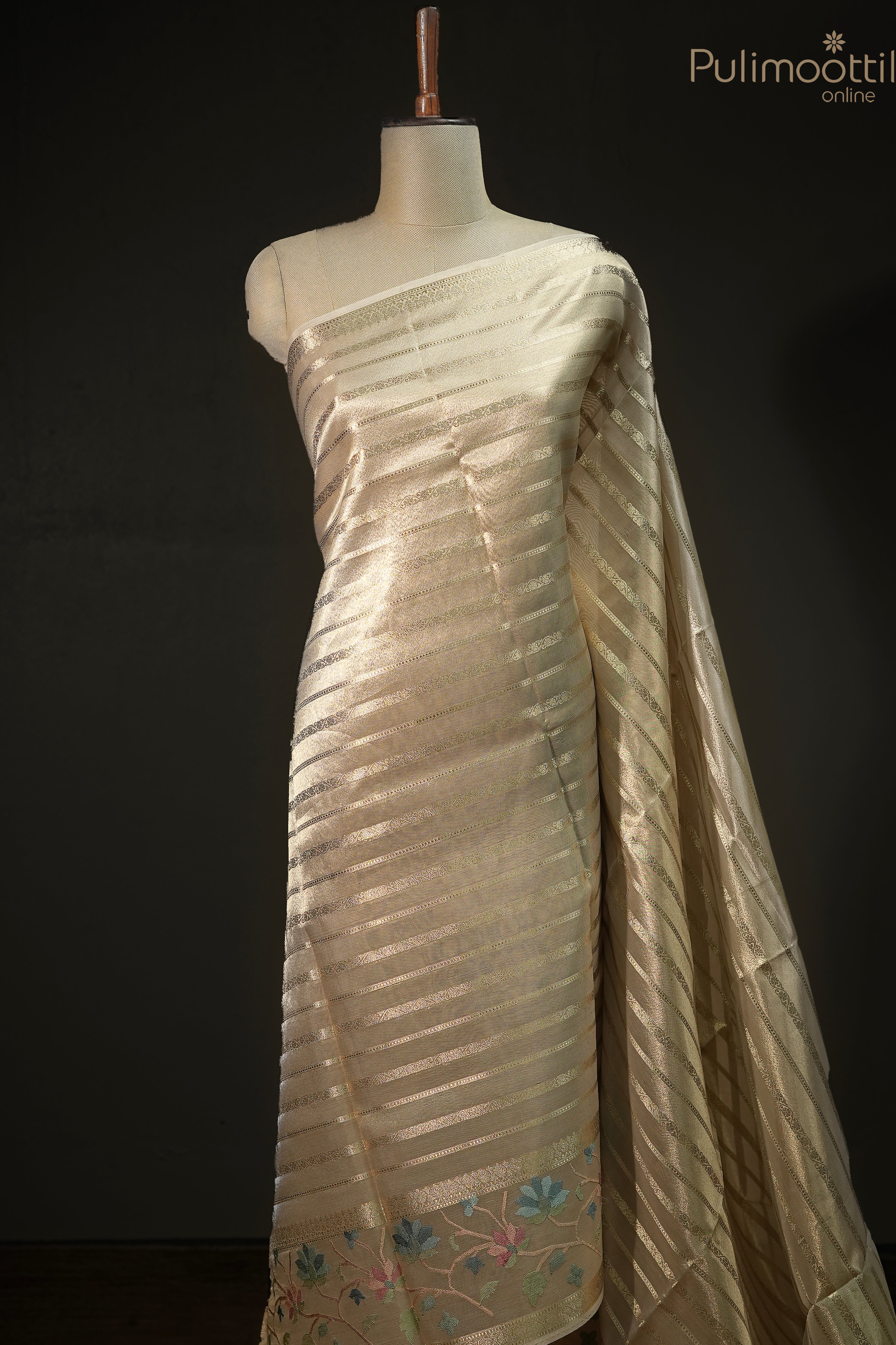 Golden Tissue Traditional Saree