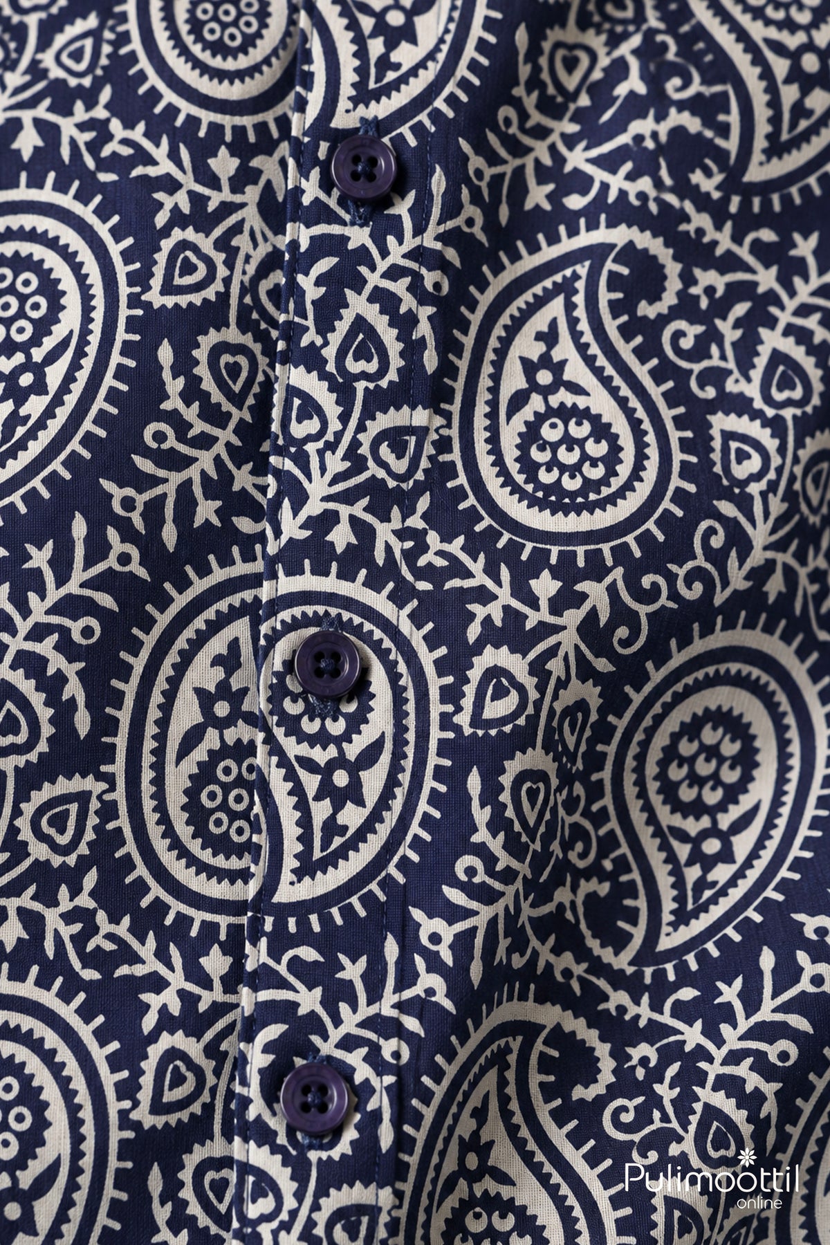 Deep Navy Blue Color Half Sleeve Mens Shirt