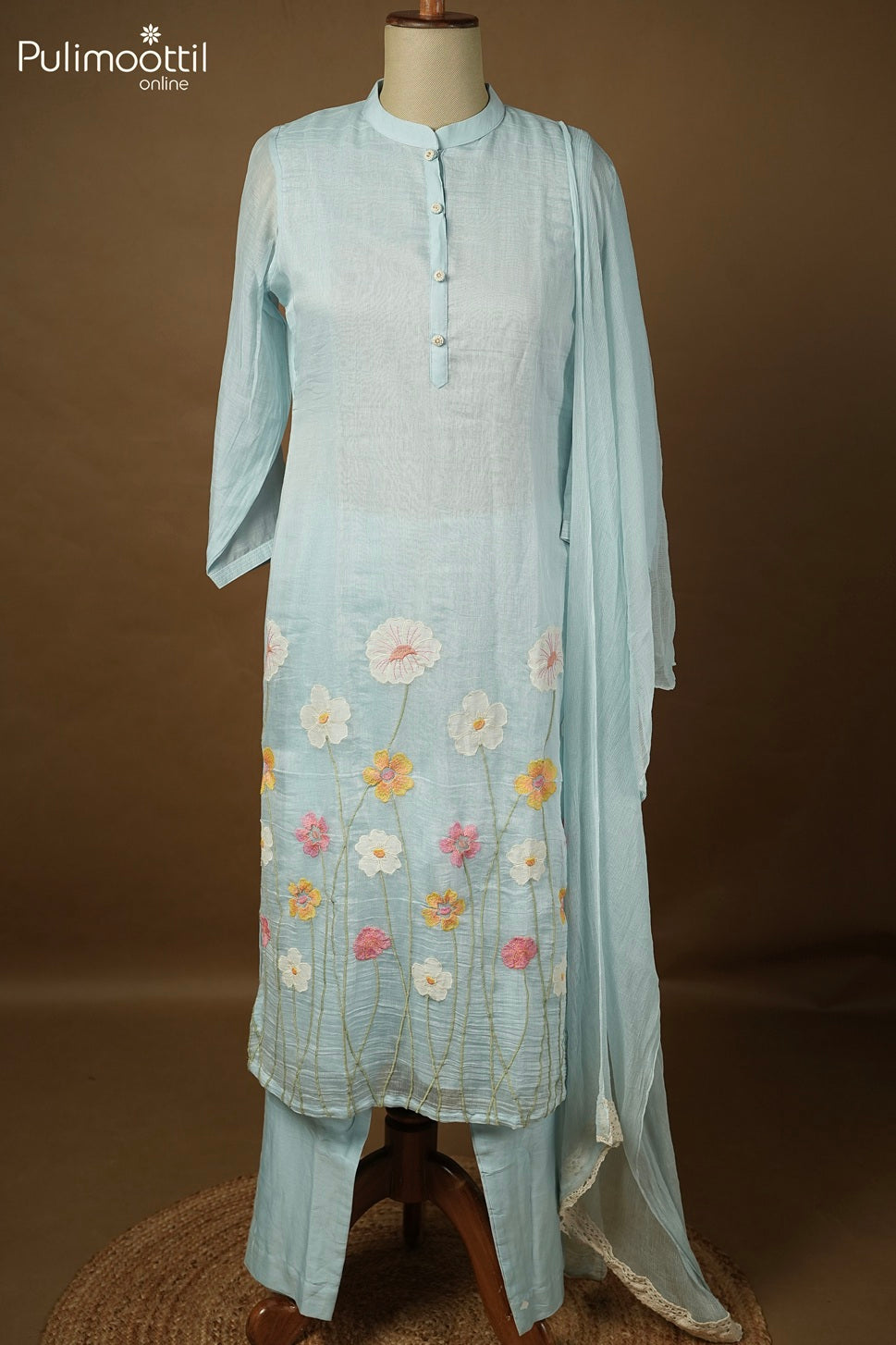 Light Sky Blue Color Salwar Set