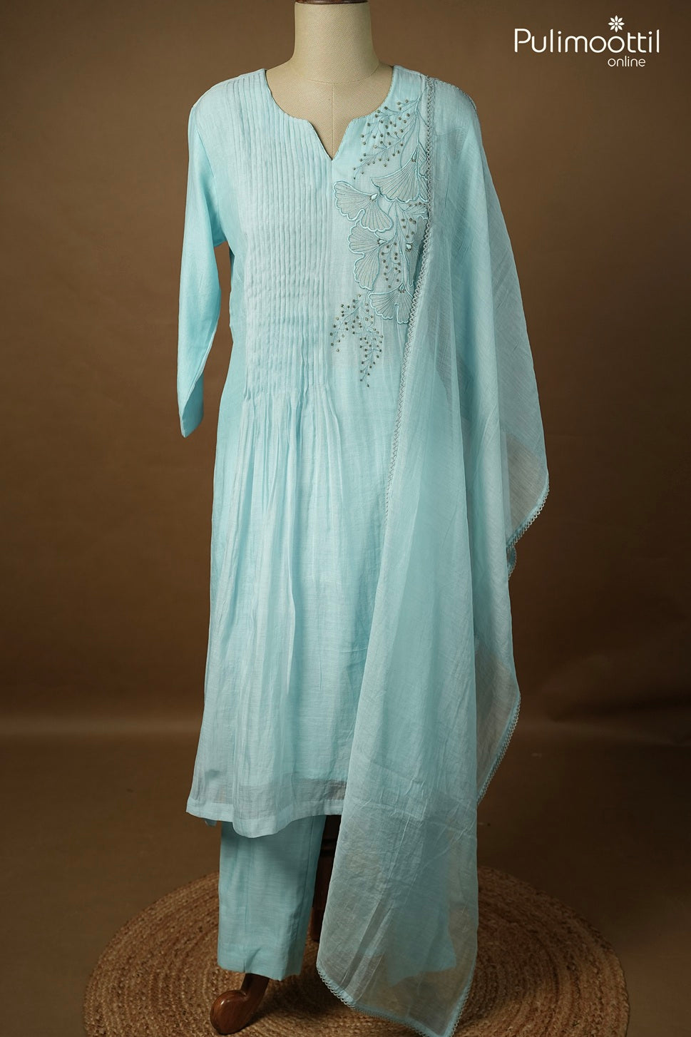 Light Sky Blue Color Salwar Set