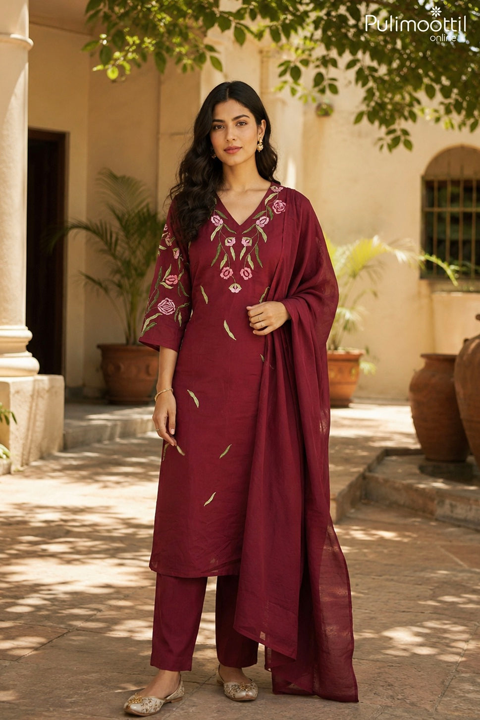 Maroon Color Salwar Set