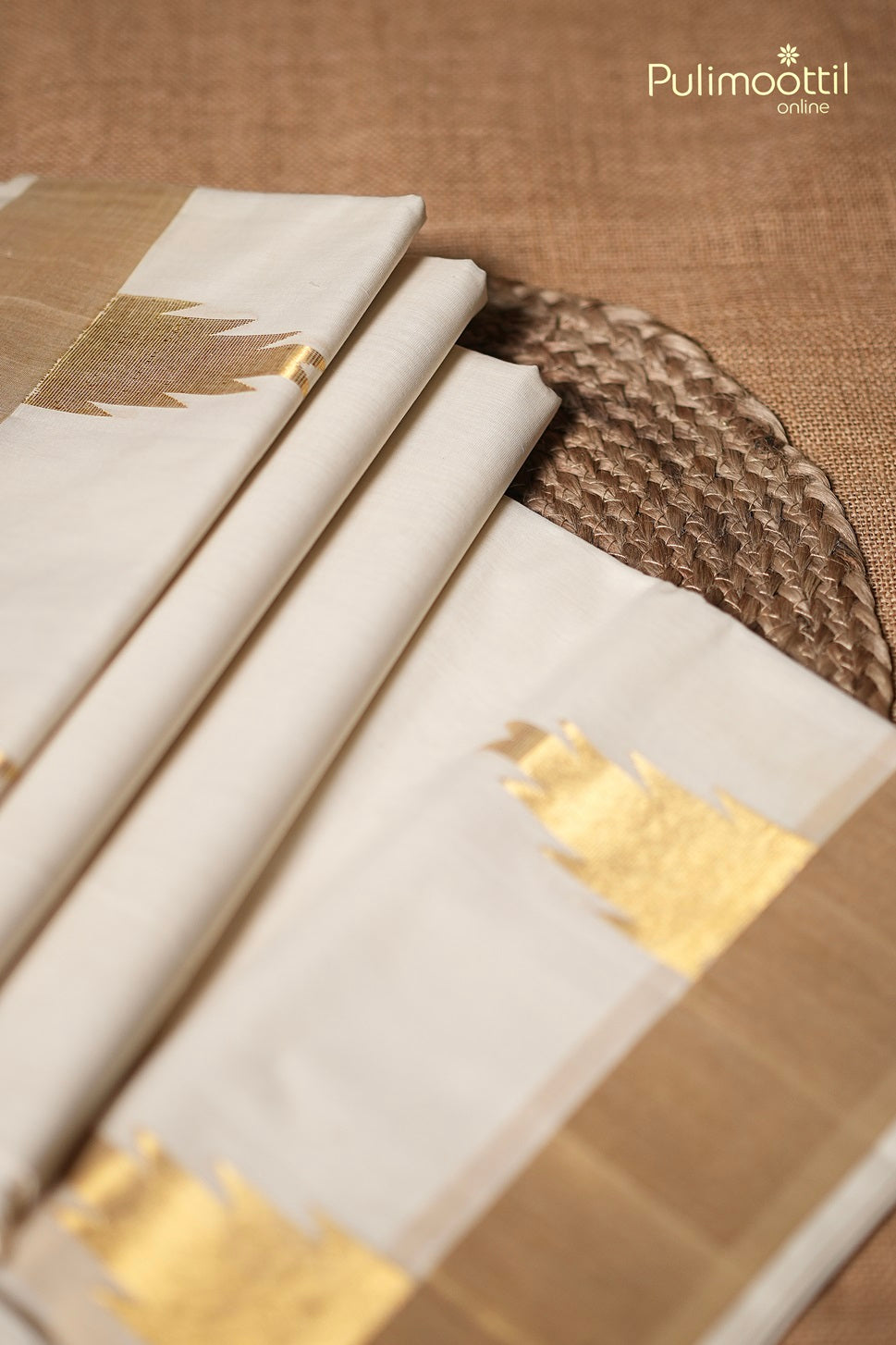 Kerala Traditional Handloom Cotton Set Saree