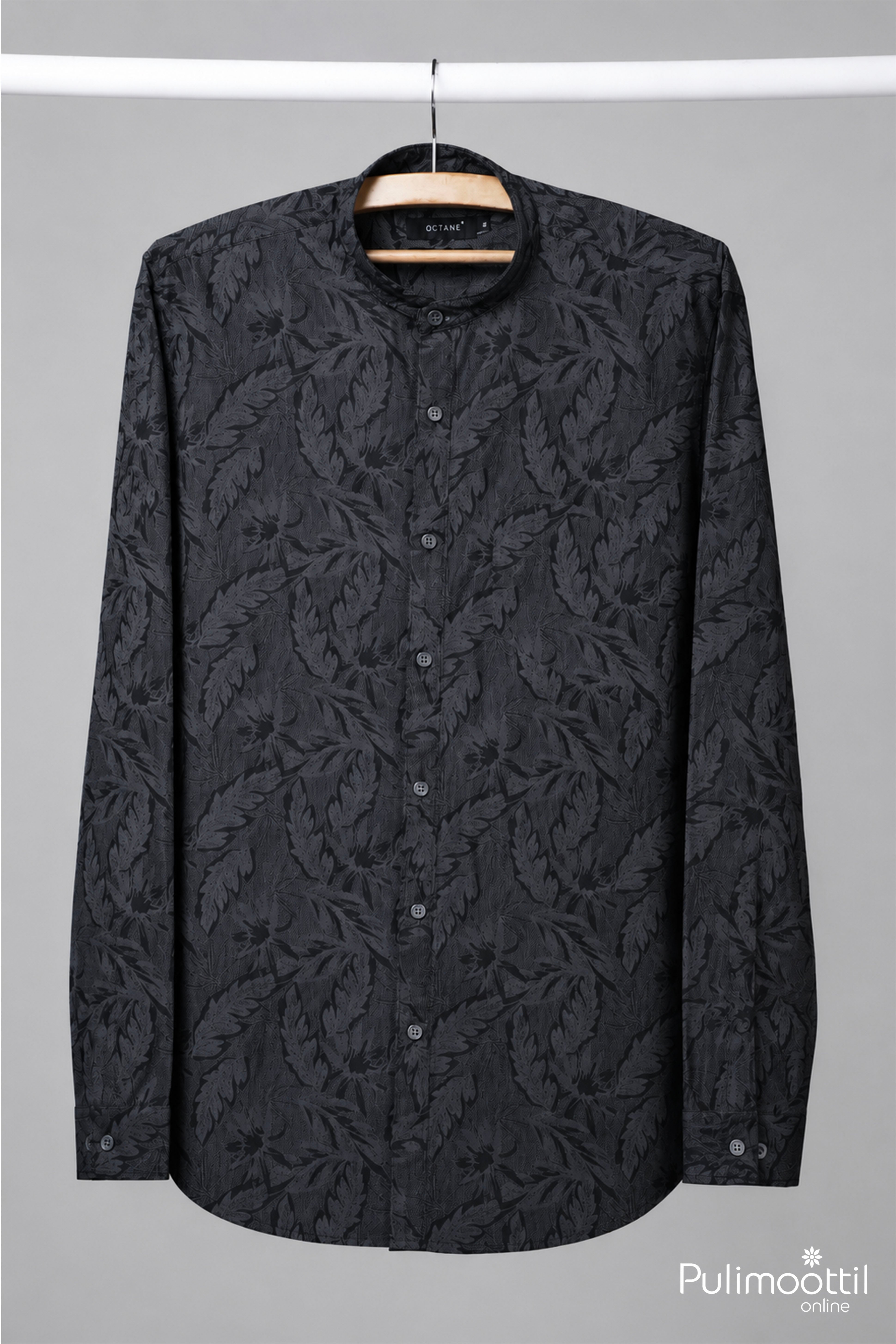 Black and Gray Color Full Sleeve Mens Shirt