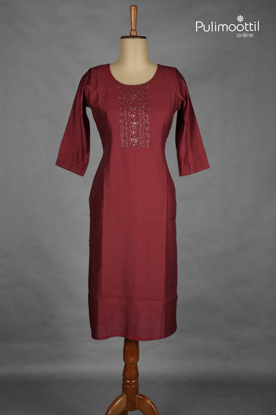 Maroon Colour Kurti