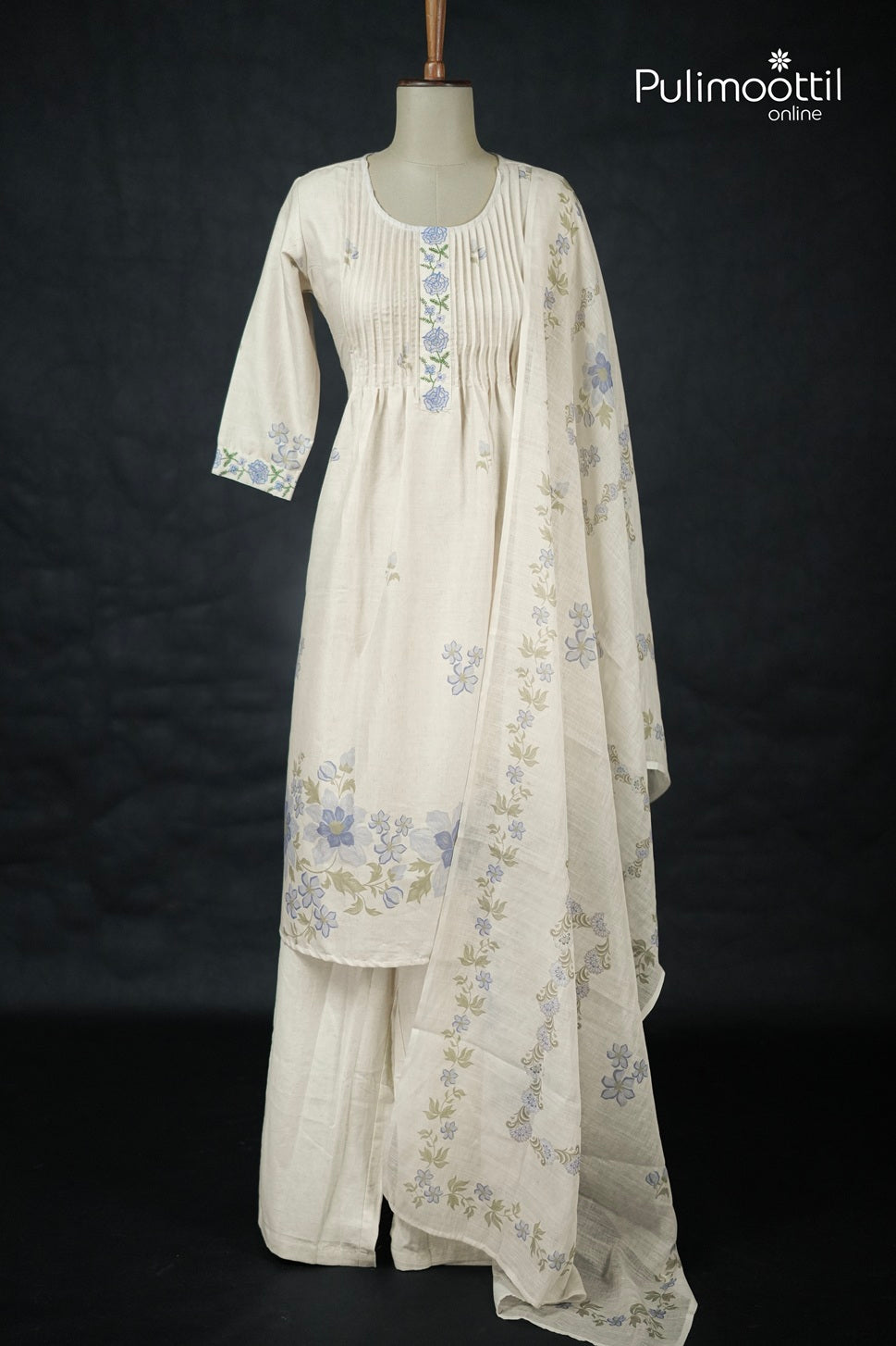 Offwhite Colour Kurti Set