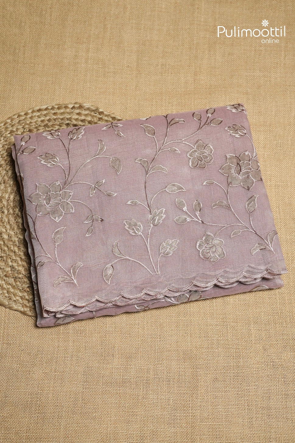 Pastel Pink Colour Organza Fancy Saree