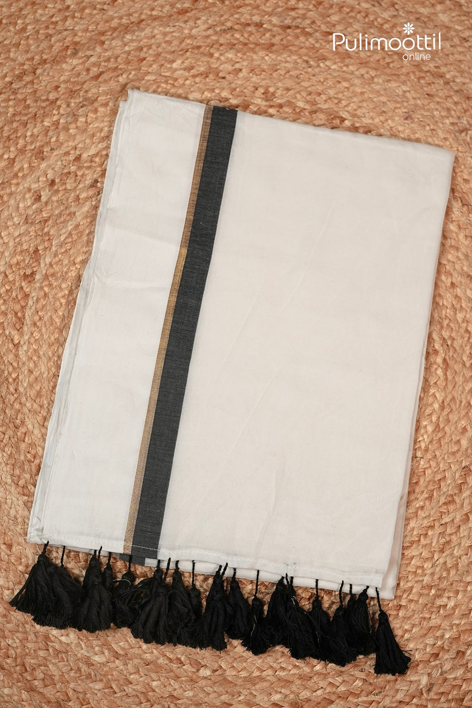 White Colour Mul Cotton Saree
