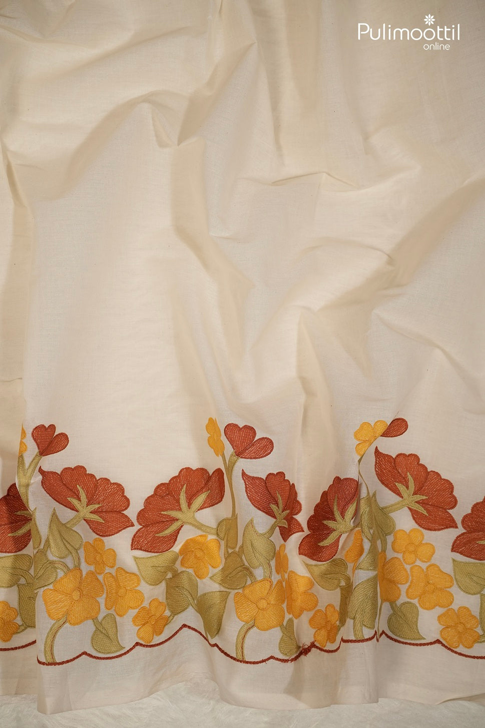 Off White Color Cotton Faric