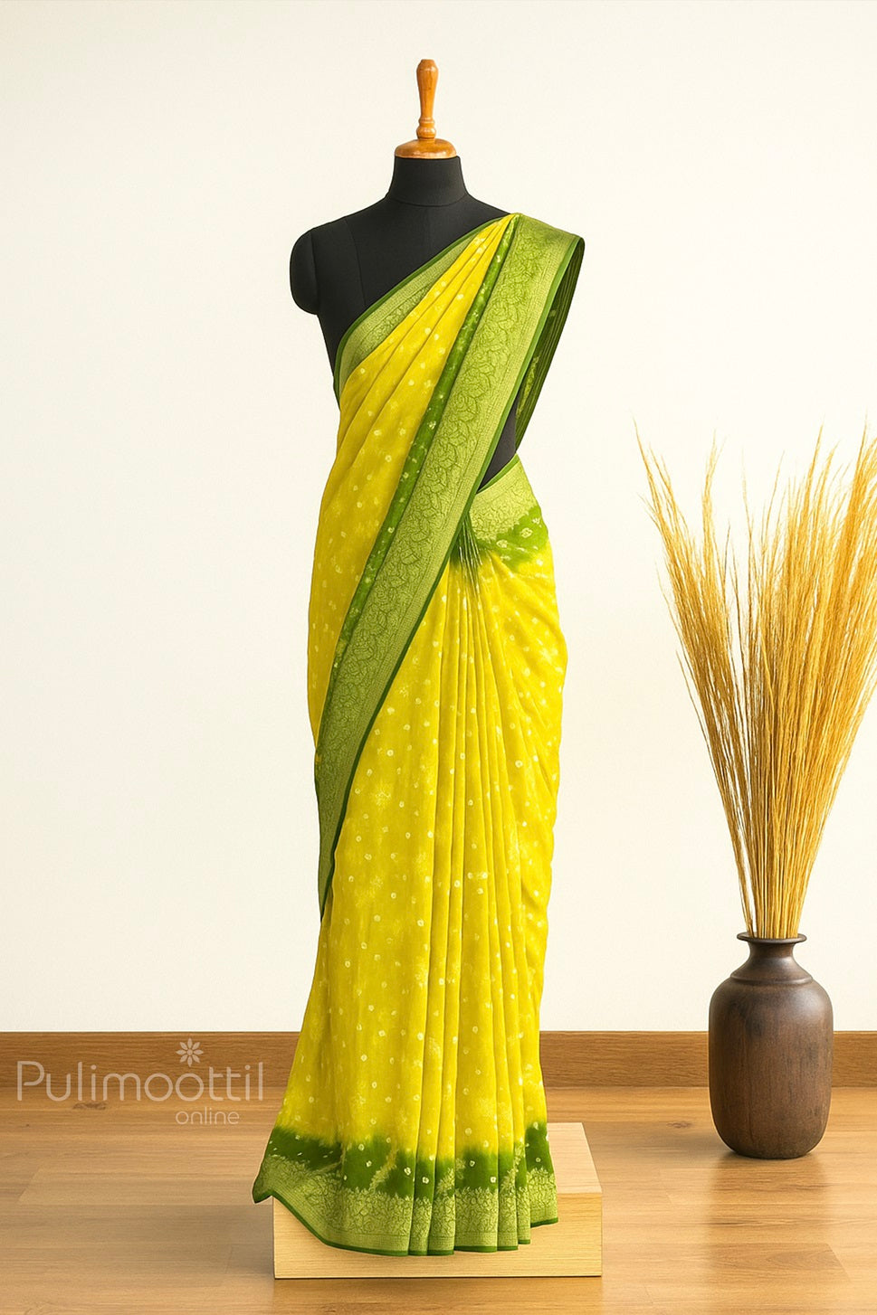 Multicolour Colour Banarasi Bandhini Saree.