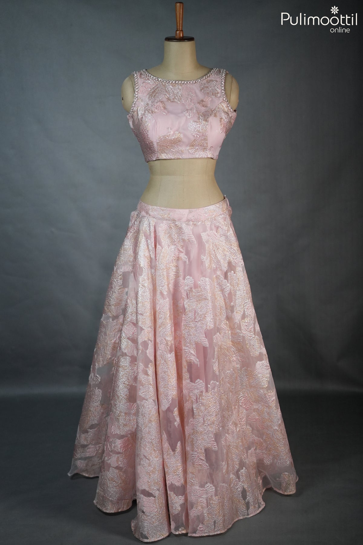 Light Pink Turkish Organza Skirt & Top