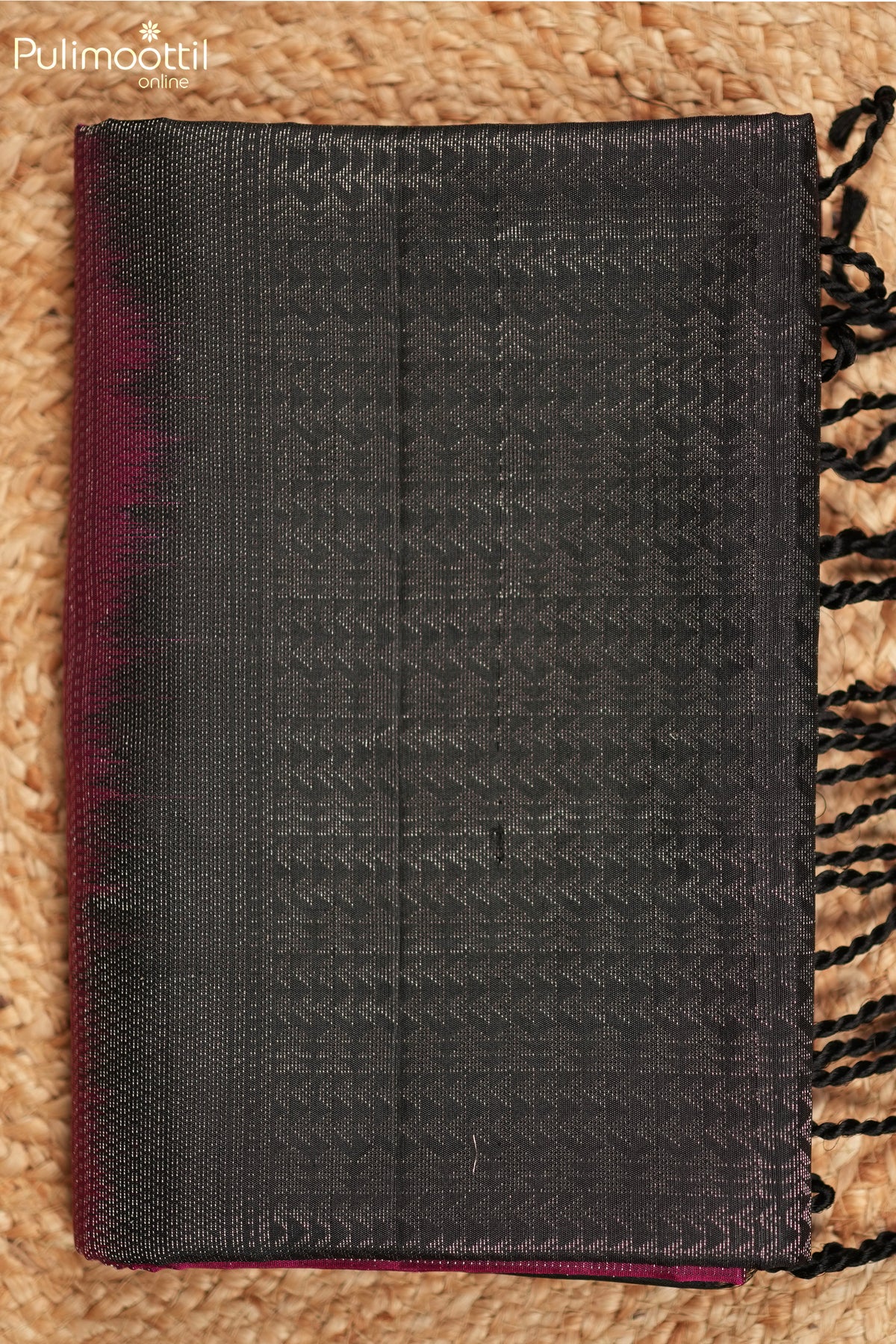 Dark Magenta Color Kanchipuram Designer Silk Saree