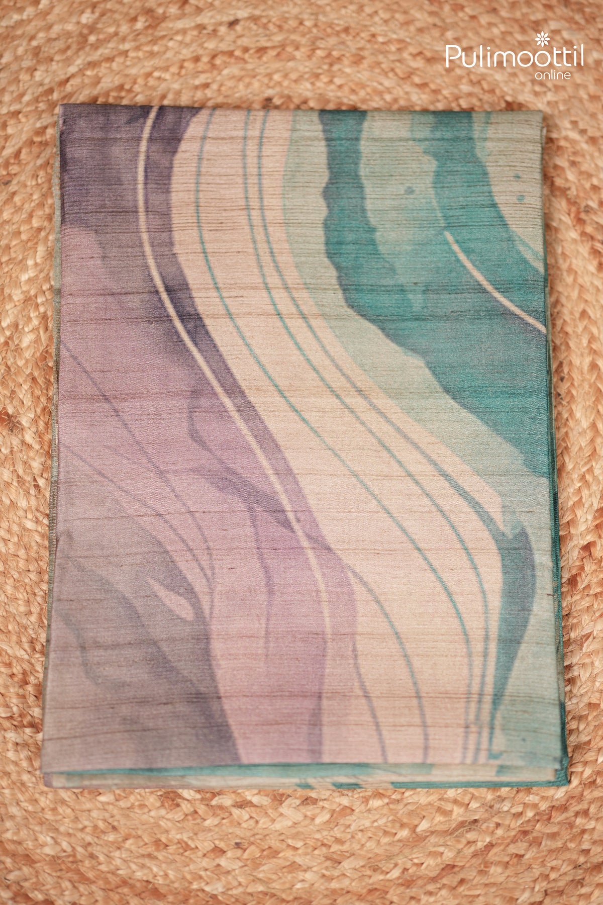Multicolour Tussar & Jute Silk Saree