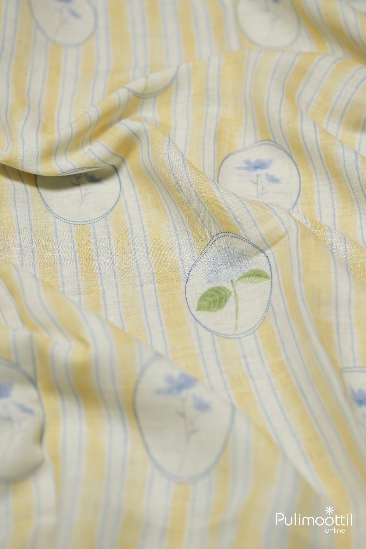 Off-White Linen Fabric