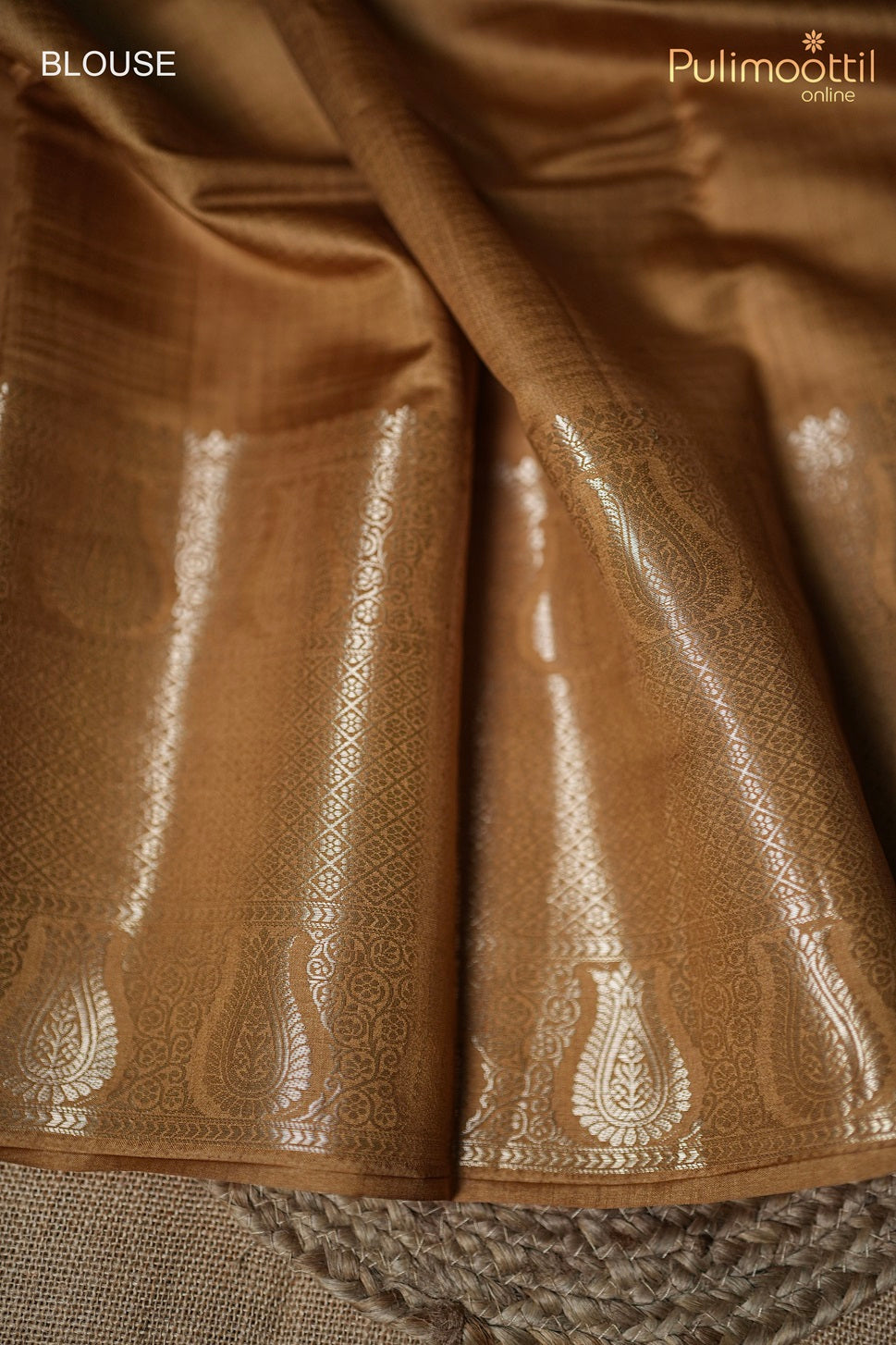 Light Golden Colour Chiniya Banarasi Saree