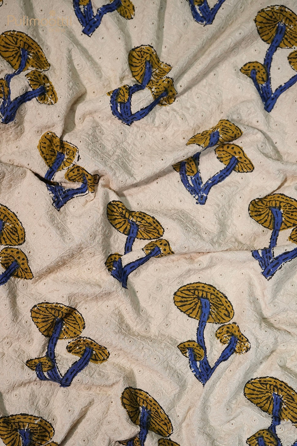 Cream Colour Hakoba Fabric