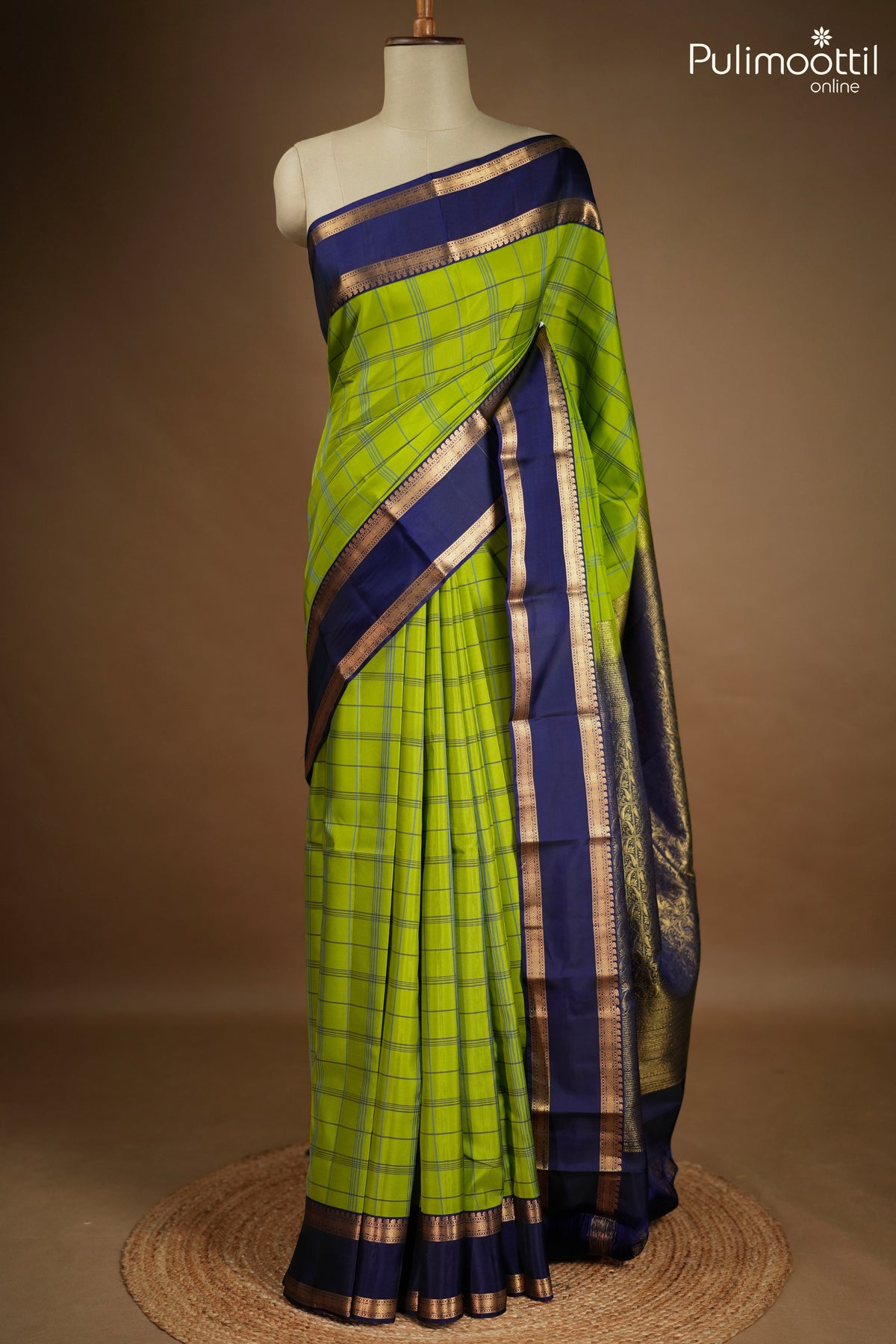 Ivory Colour Kanchipuram Saree