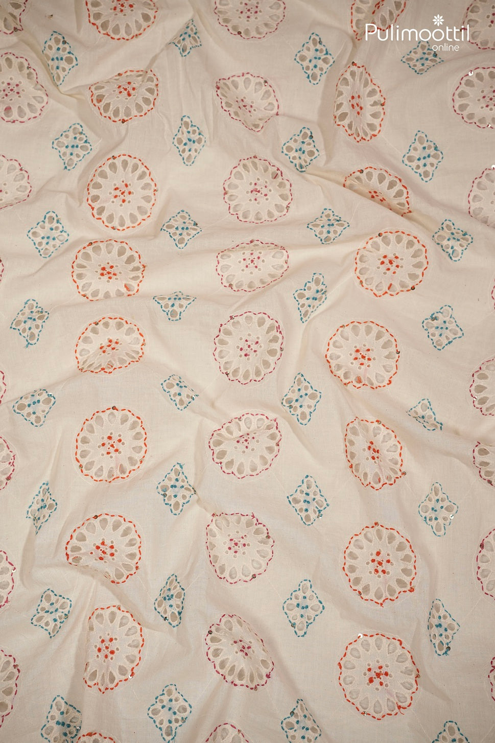 Off-white cotton Hakoba fabric