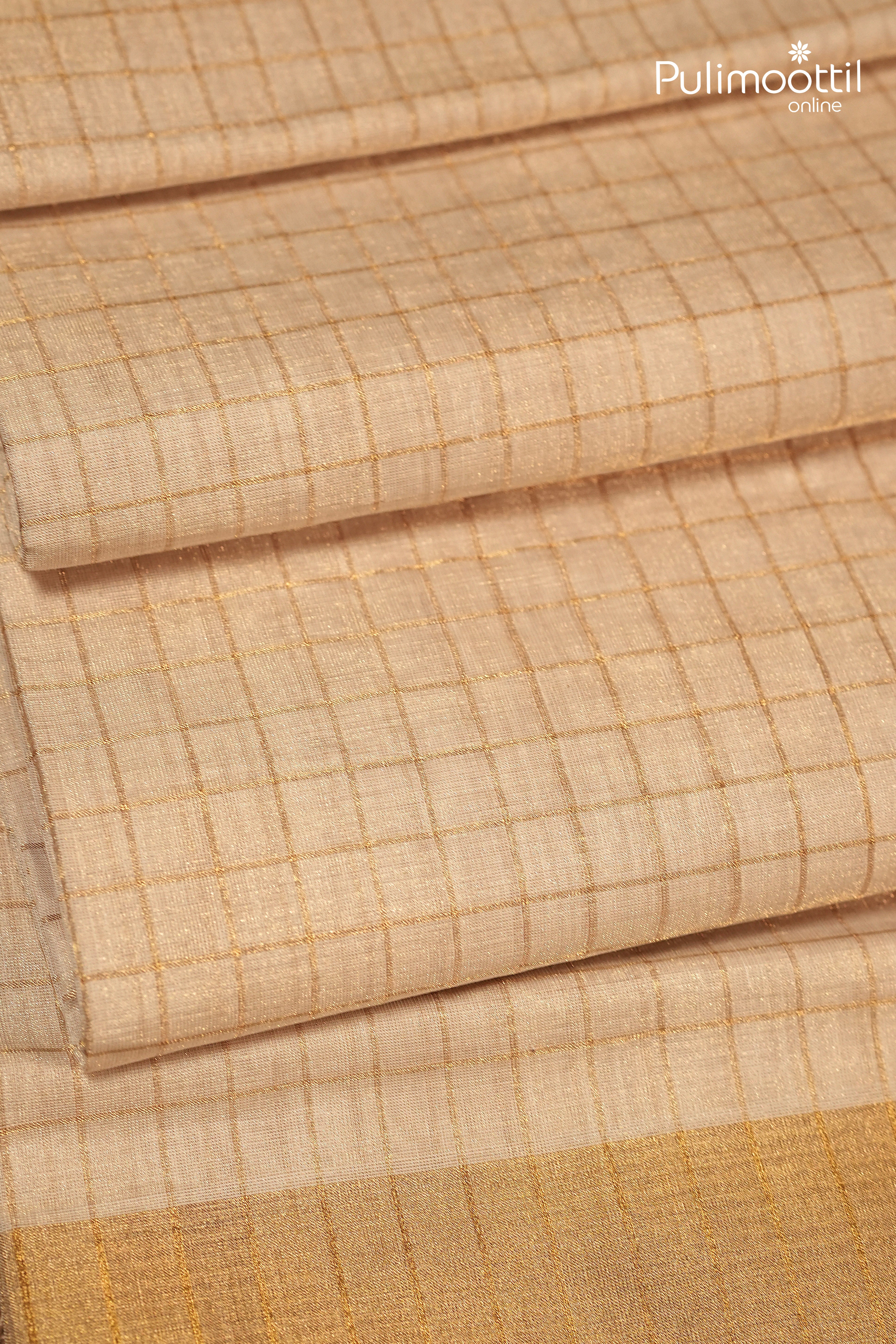 Kerala Traditional Golden Tissue Handloom Set Saree
