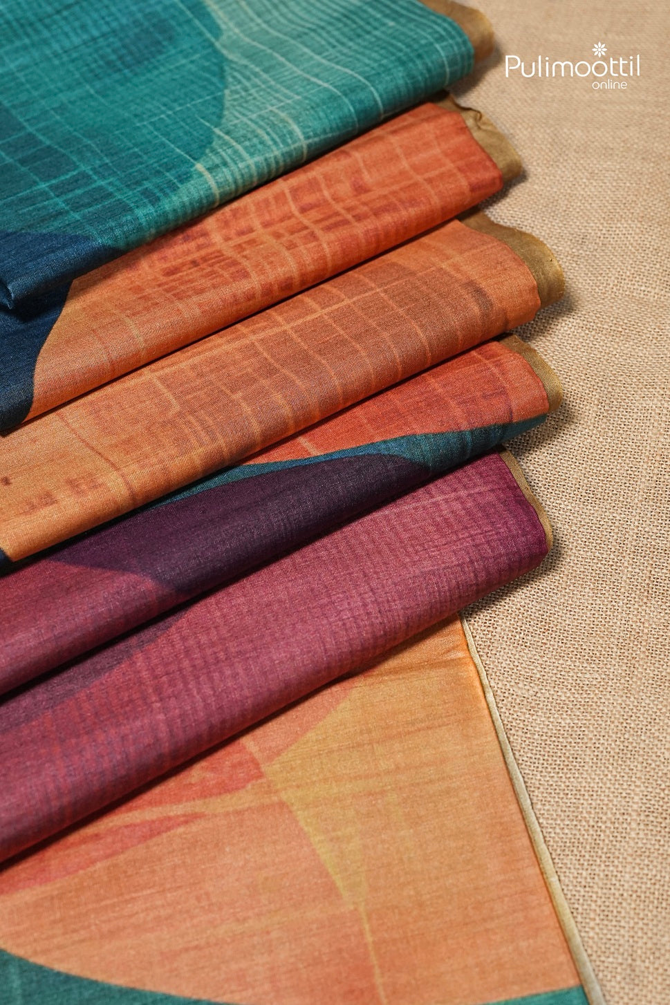 Multicolour Tussar Silk Saree