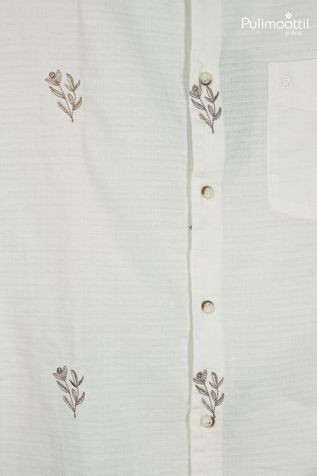 Ivory Color Full Sleeve Mens Shirt