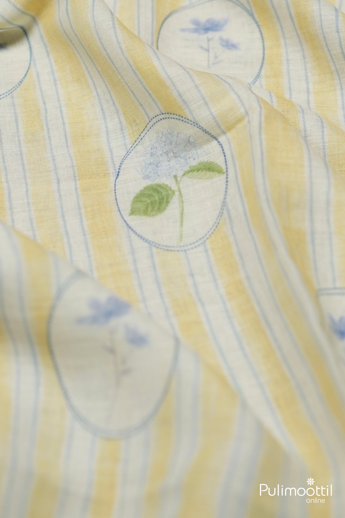 Off-White Linen Fabric