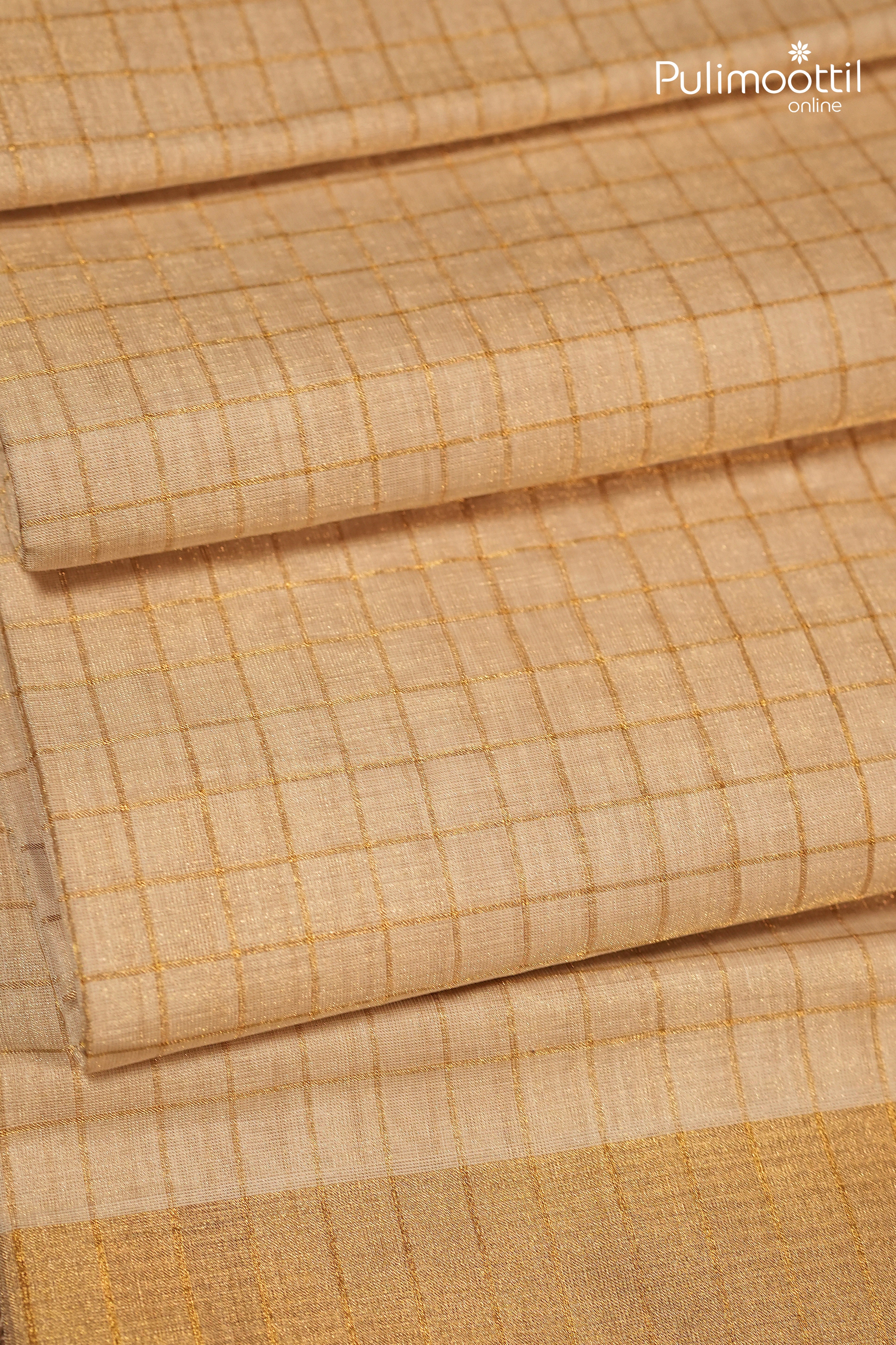 Kerala Traditional Golden Tissue Handloom Set Saree