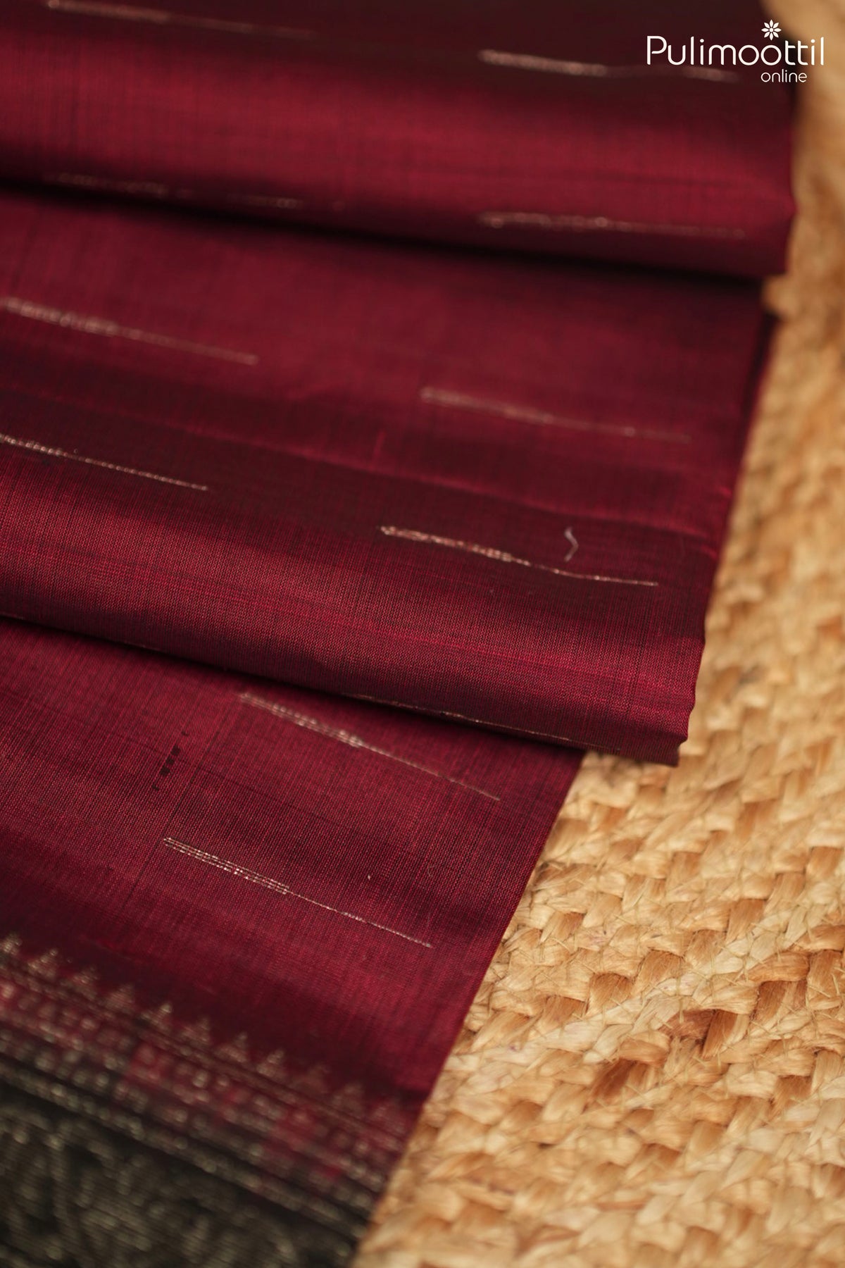 Maroon Colour Kanchipuram Soft Silk Saree