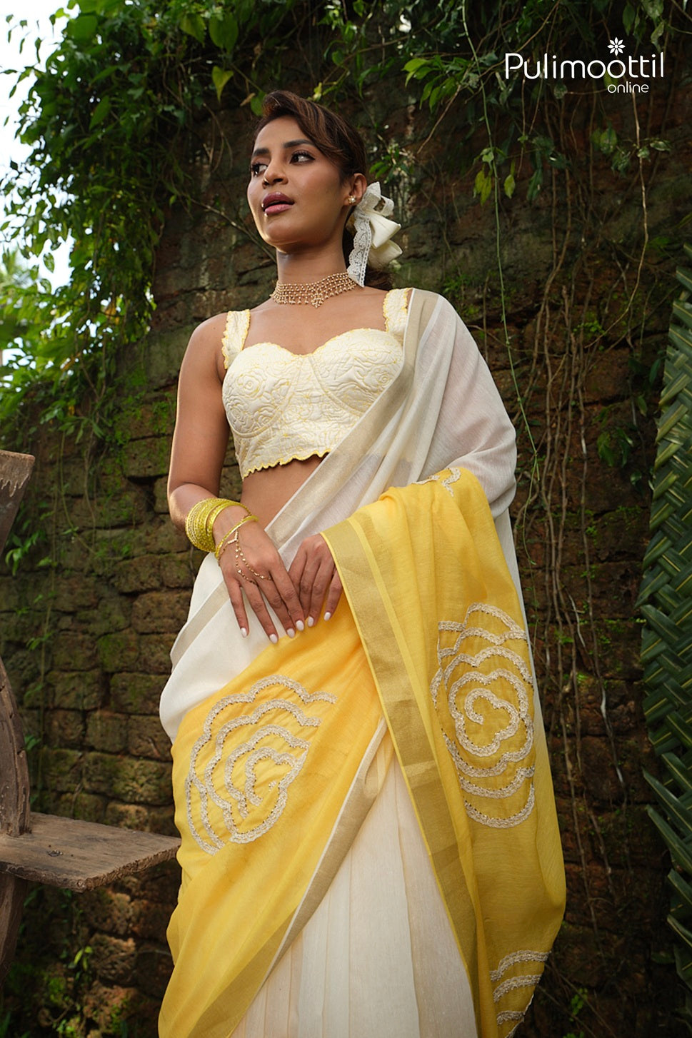 Semi Chanderi Traditional Ombre Saree