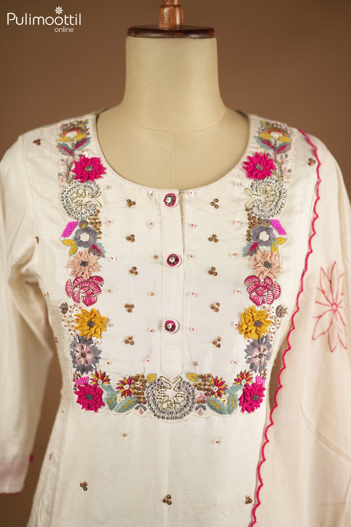 Ivory Color Salwar Set