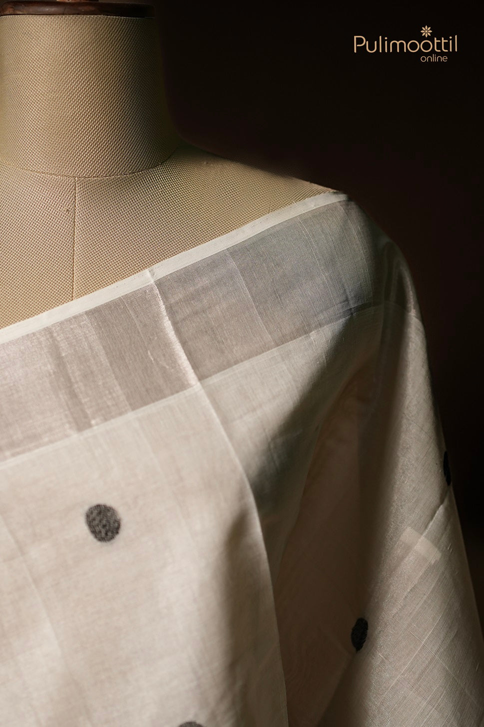 Kerala Traditional Silver Tissue Handloom Set Saree