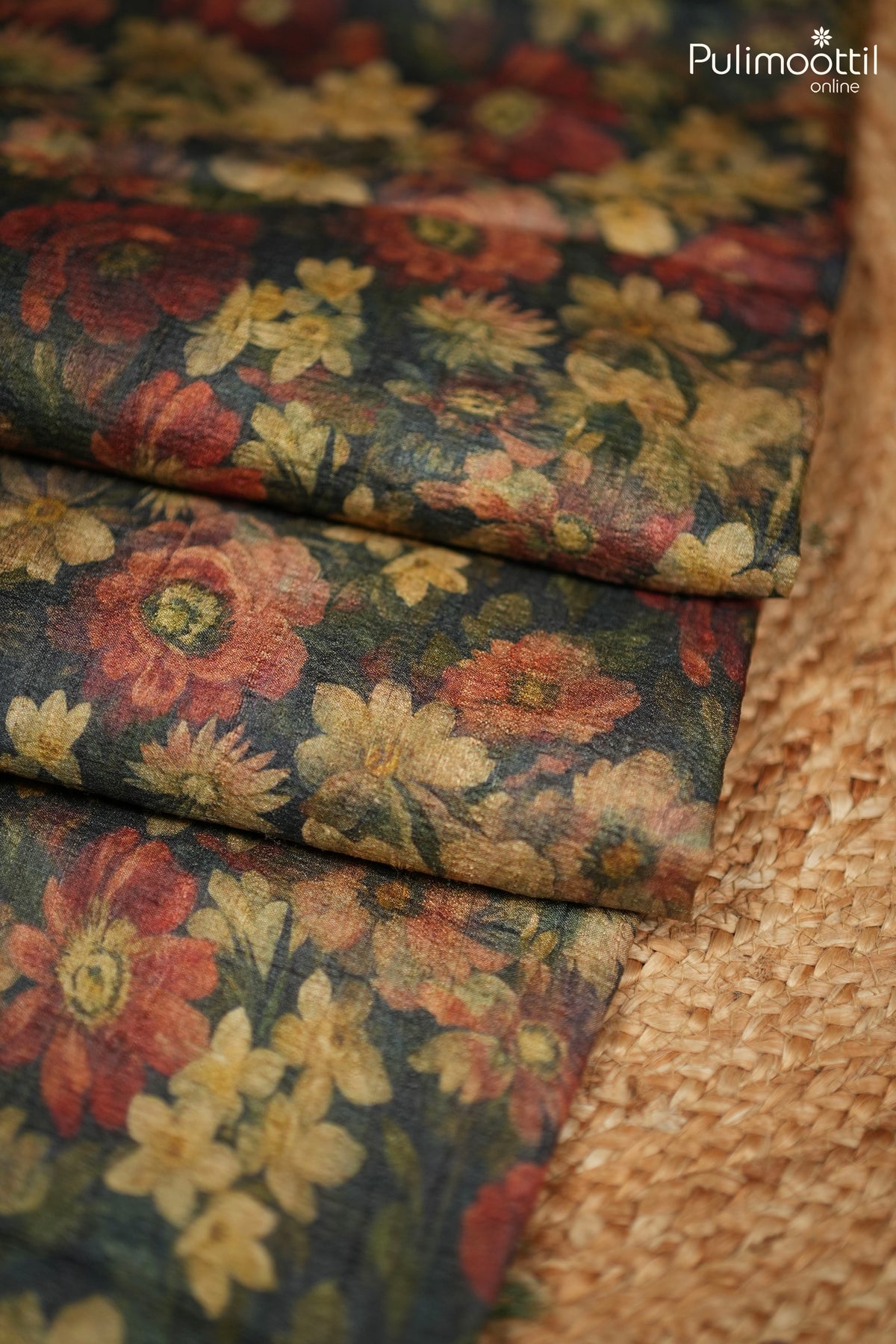 Multicolour Jute Silk Saree