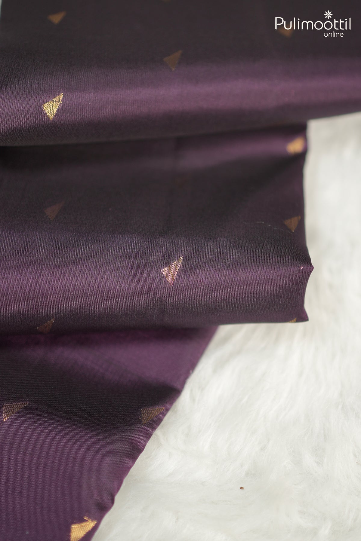 Purple Colour Kanchipuram Soft Silk Saree.