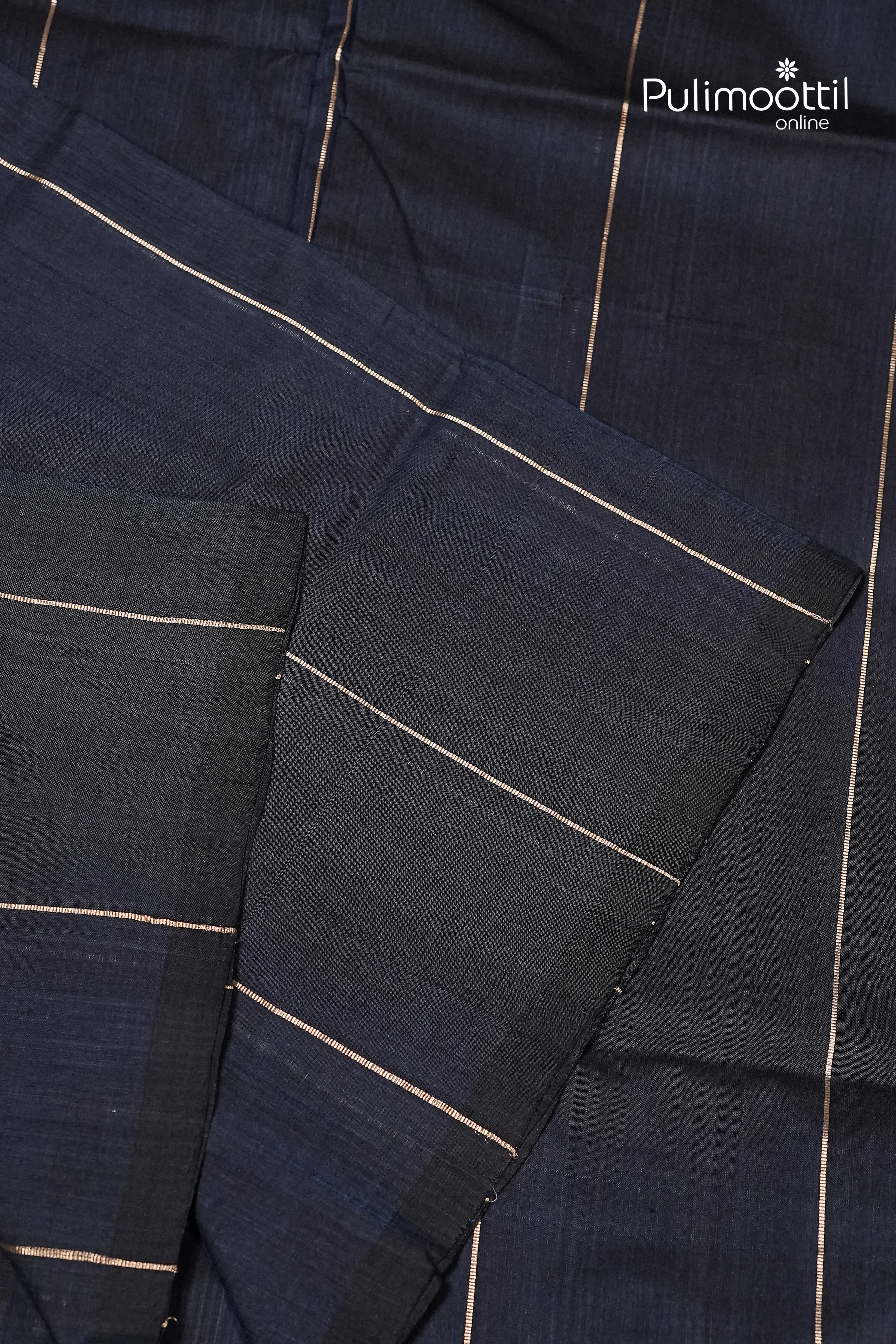 Midnight Colour Handloom Cotton Saree