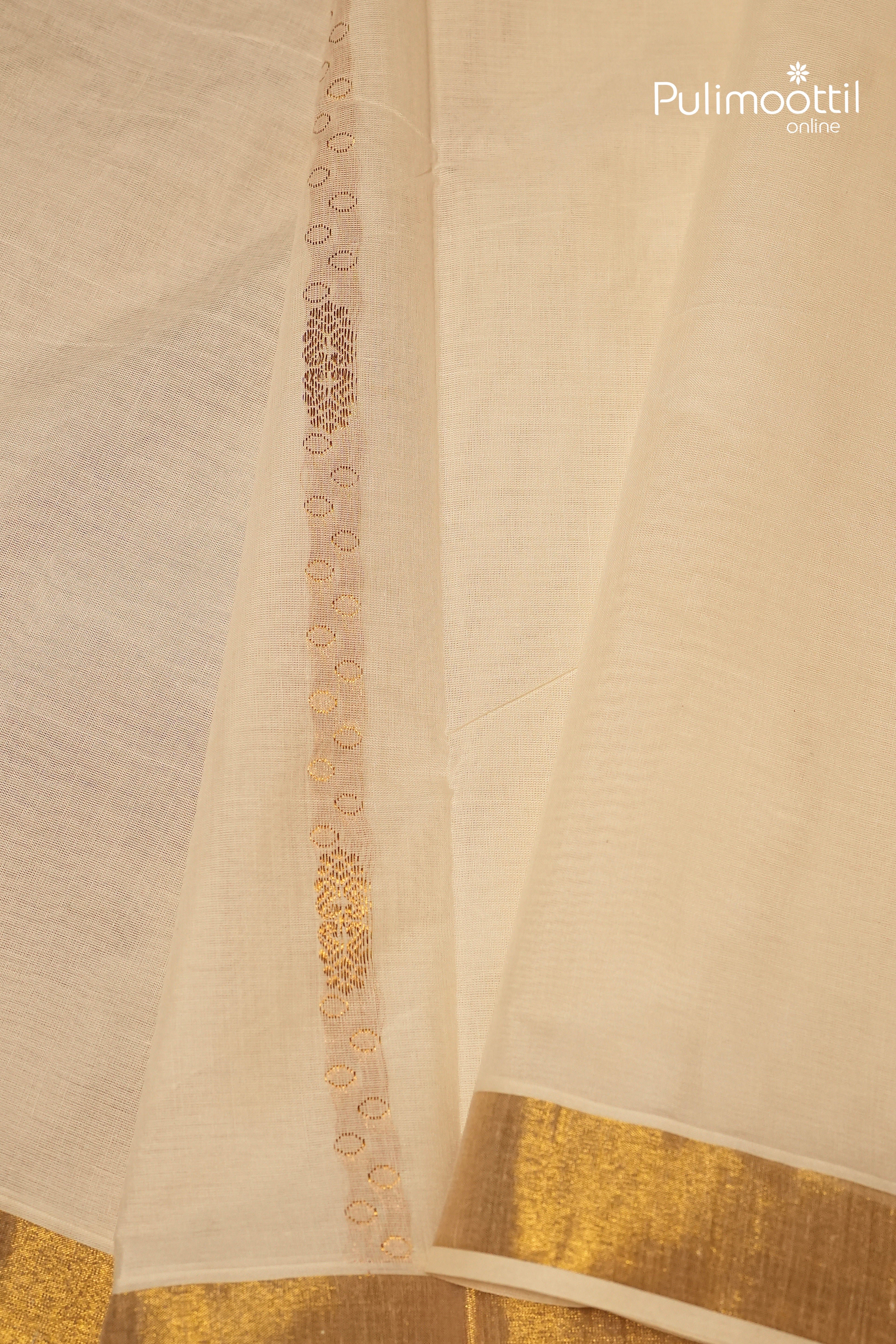Offwhite Colour Kerala Traditional Cotton Set Saree