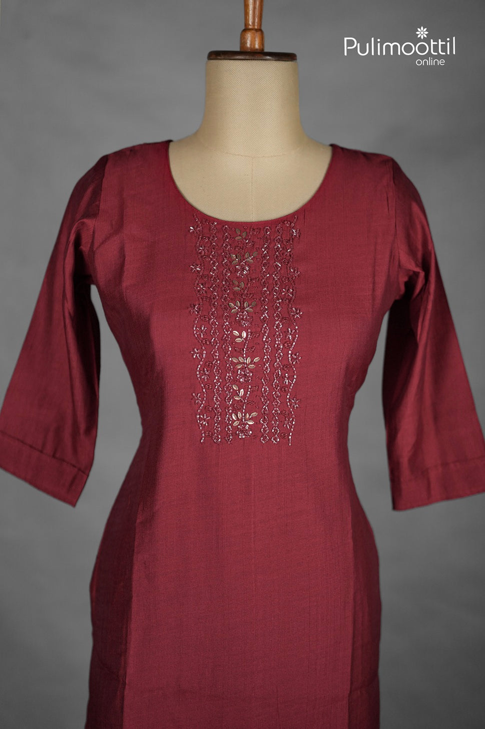 Maroon Colour Kurti