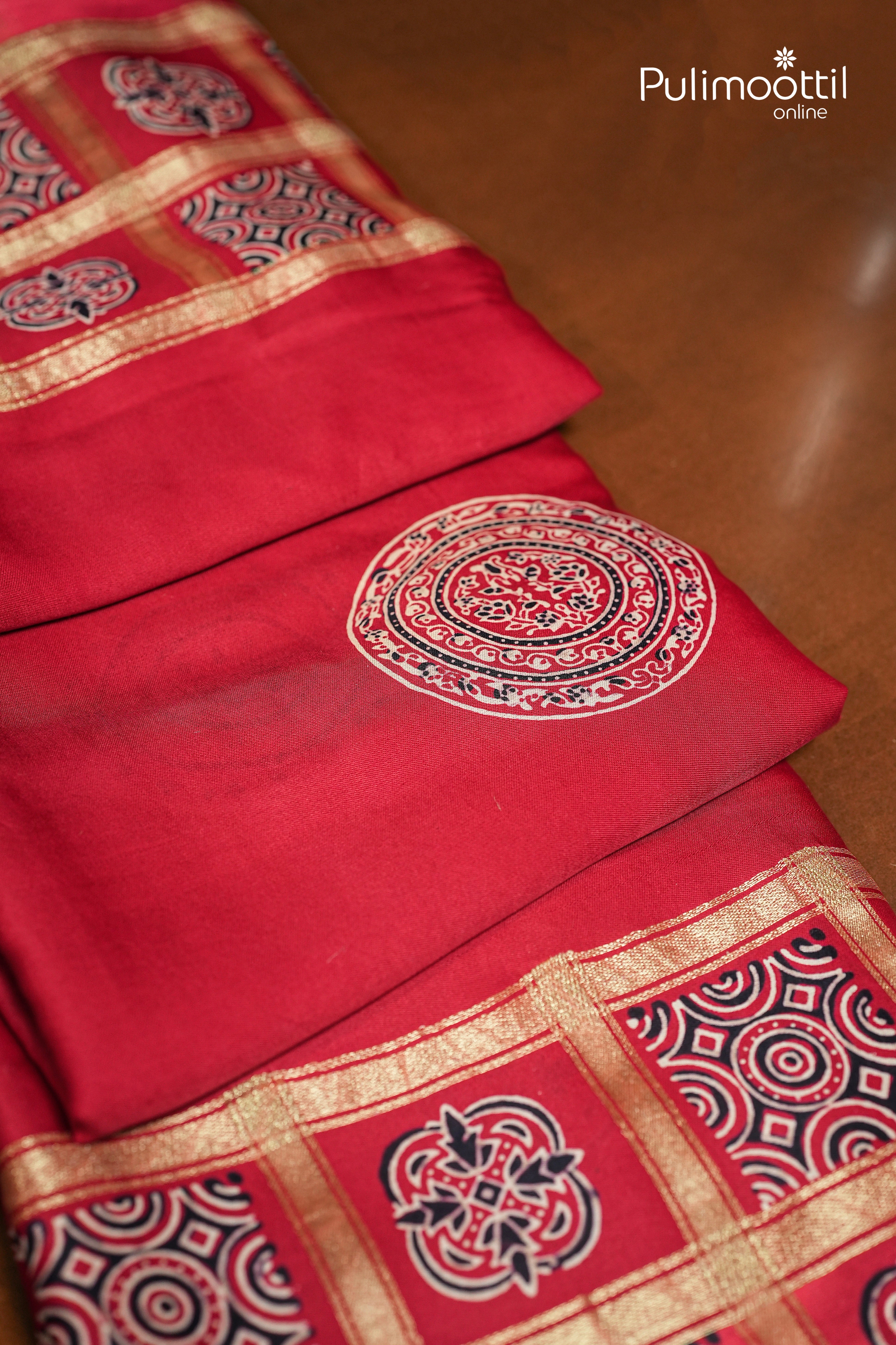 Chilly Red Colour Modal Silk Saree