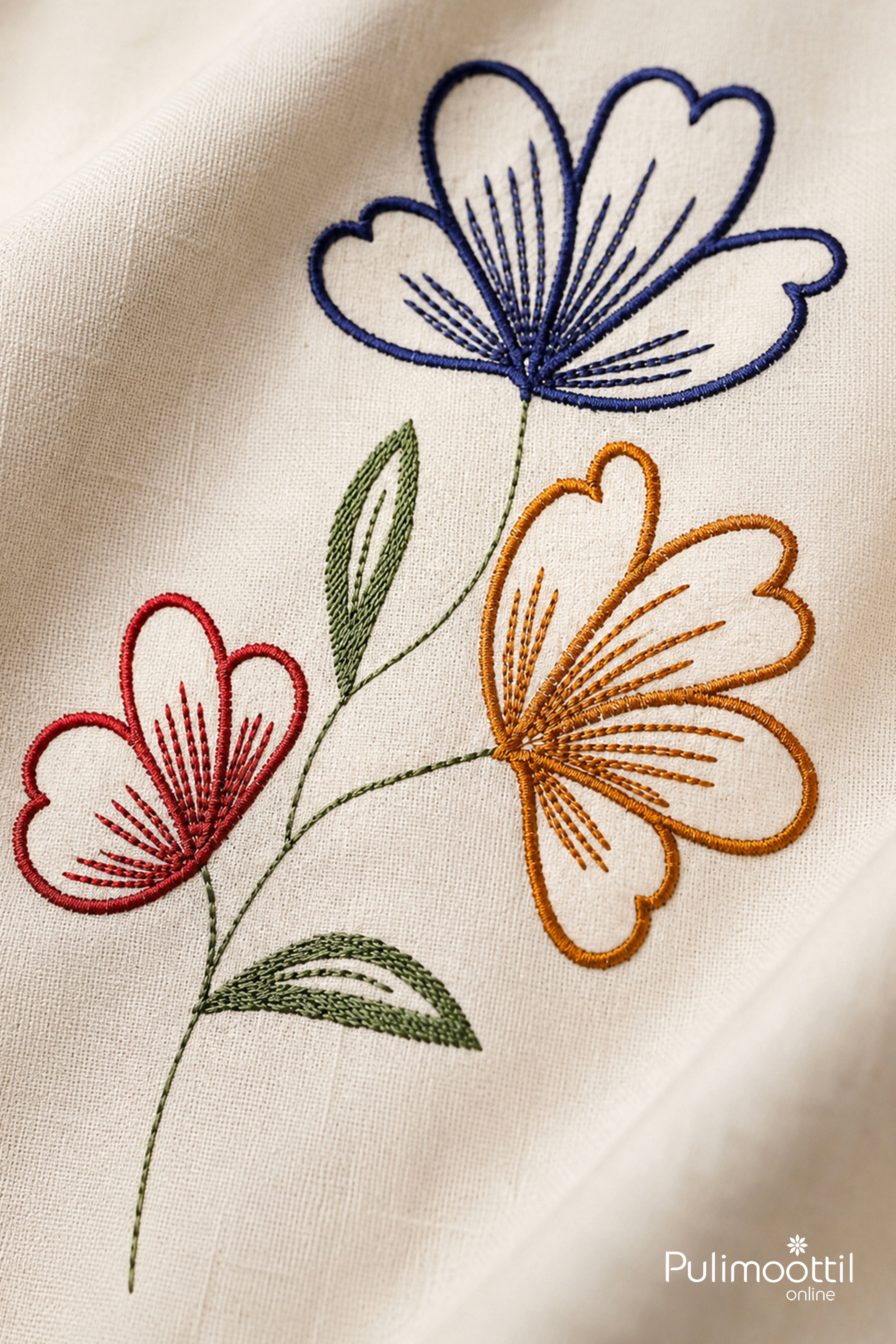 Onam Special Traditional Off-White Kurti
