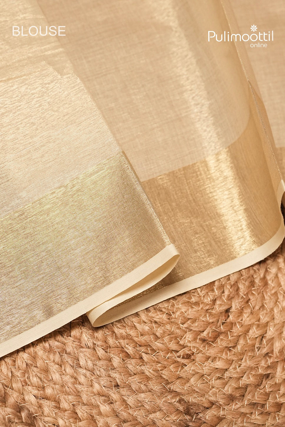 Kerala Traditional Golden Tissue Set Saree