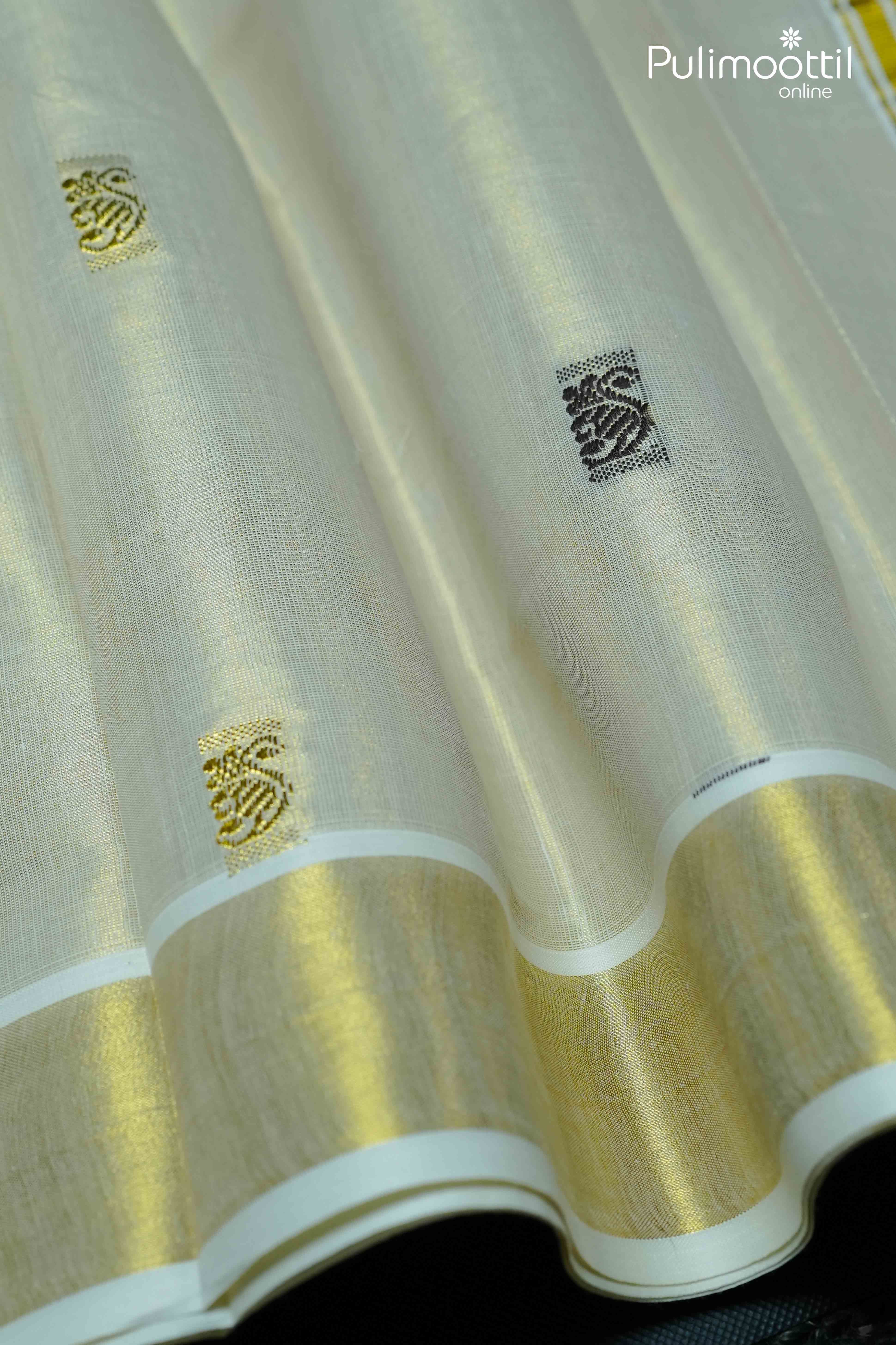 Golden Tissue Kerala Set Saree.