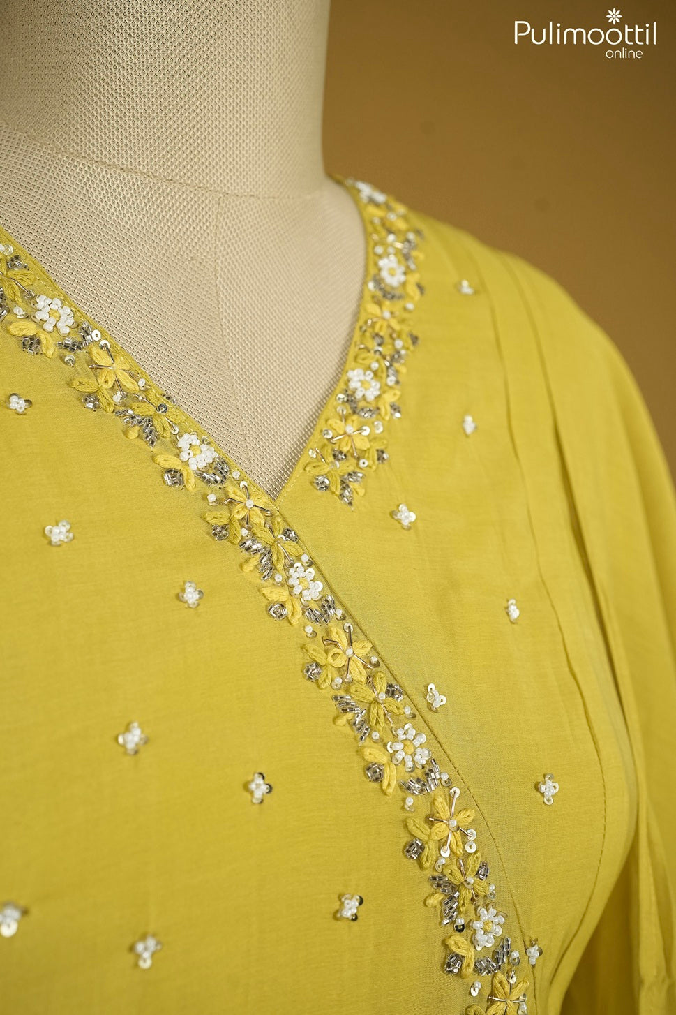 Olive Yellow Color Salwar Set