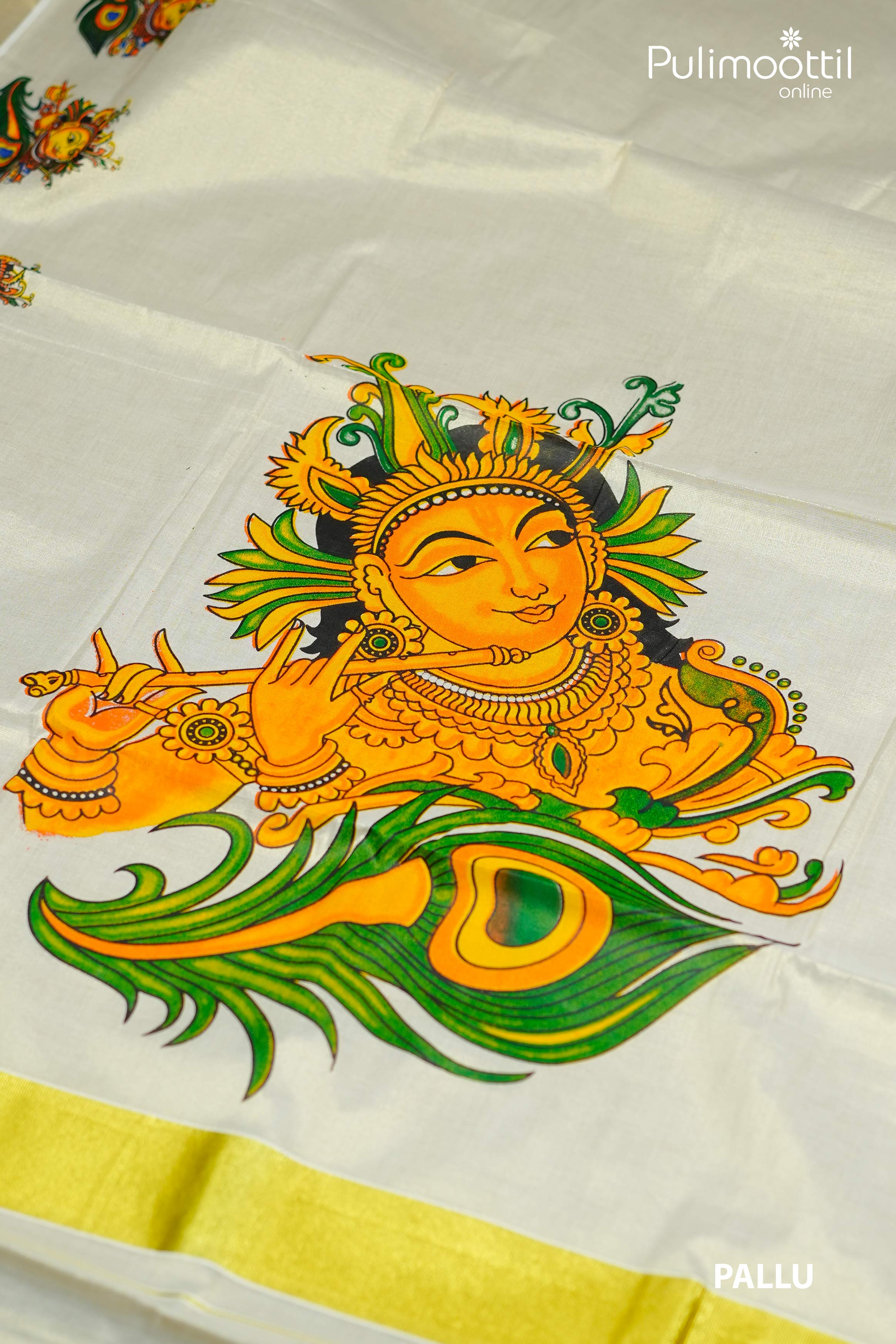 Kerala Traditional Tissue Printed Set Saree.
