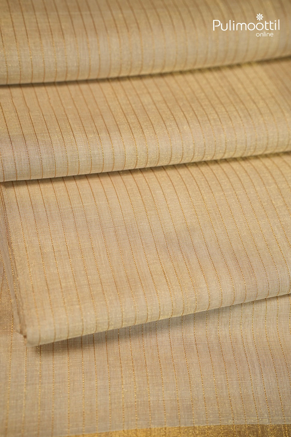 Kerala Traditional Golden Tissue Handloom Set Saree