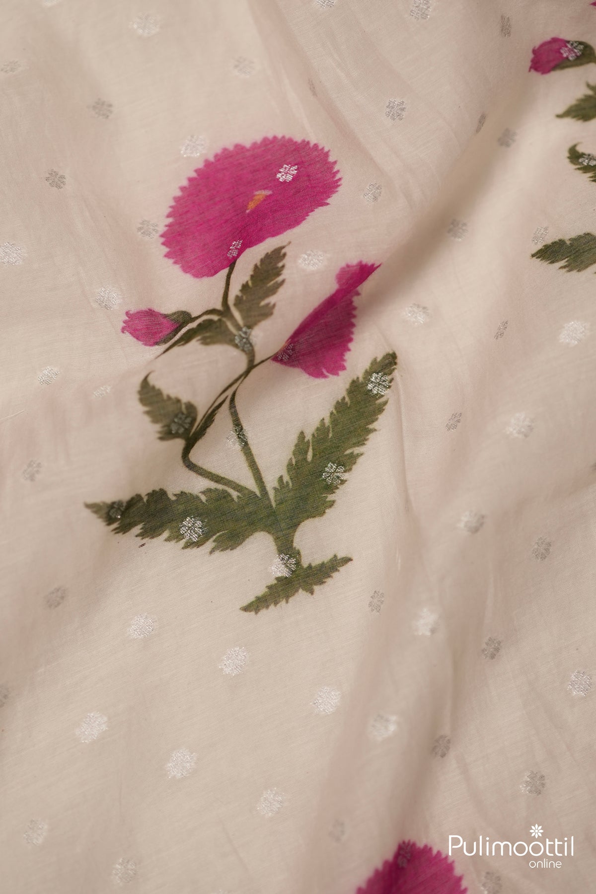 Off-White Chanderi Fabric