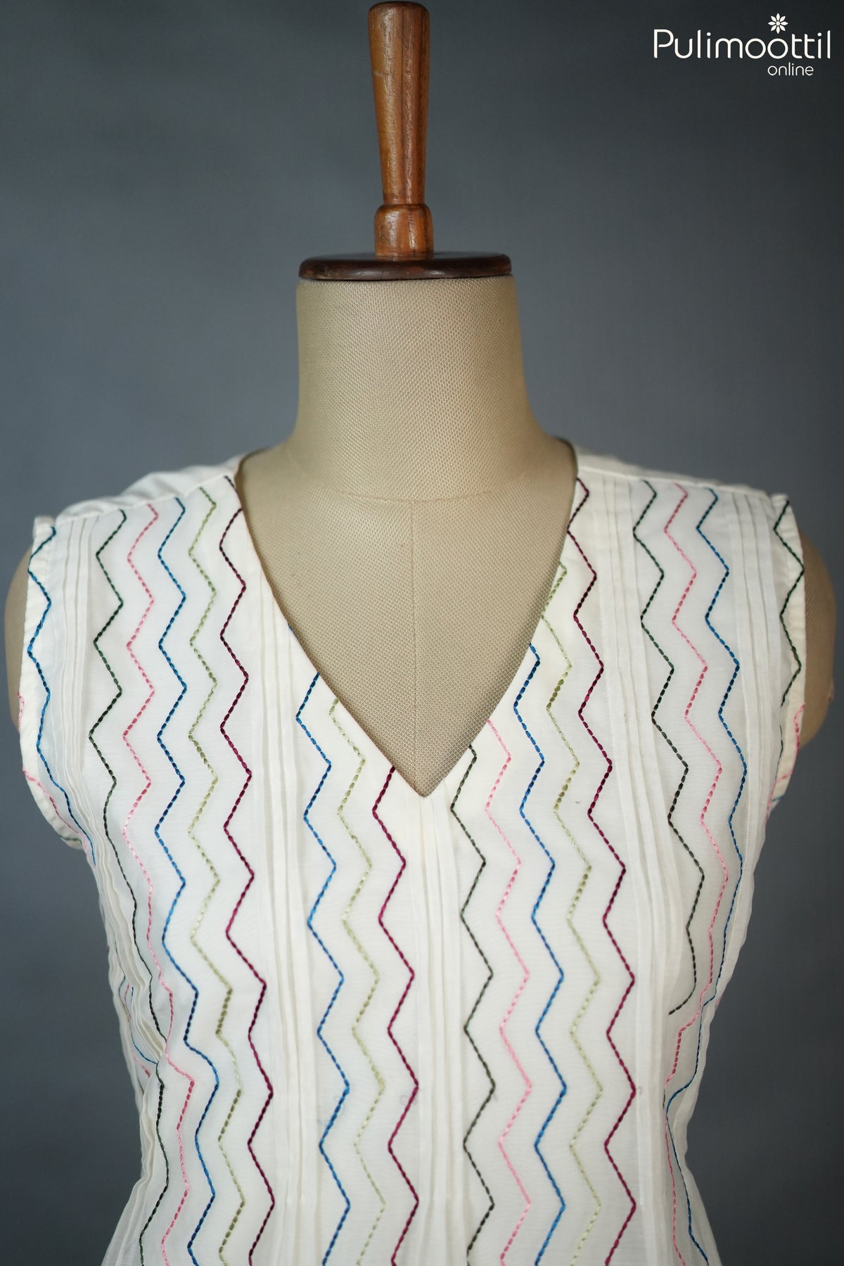 Chanderi A-Line Kurti