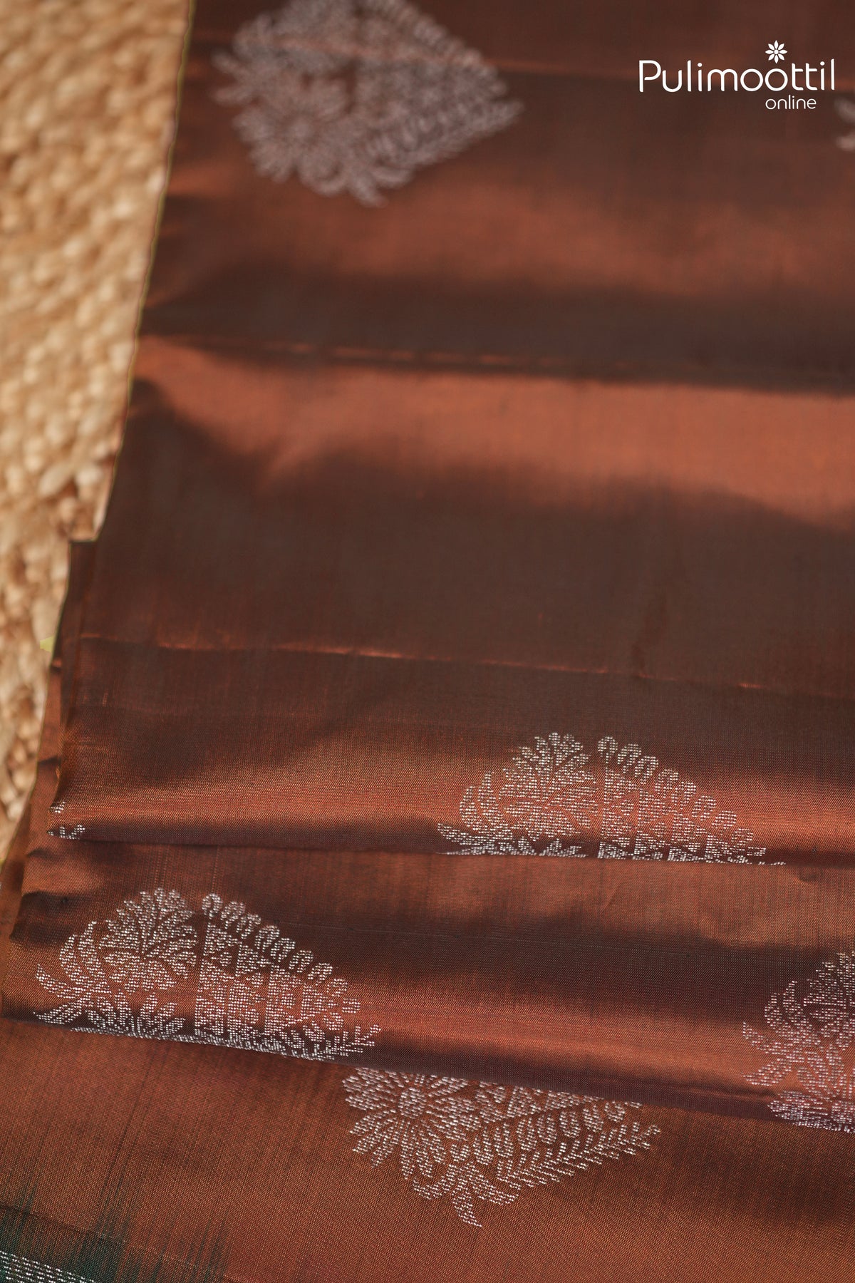 Brick Colour Kanchipuram Soft Silk Saree